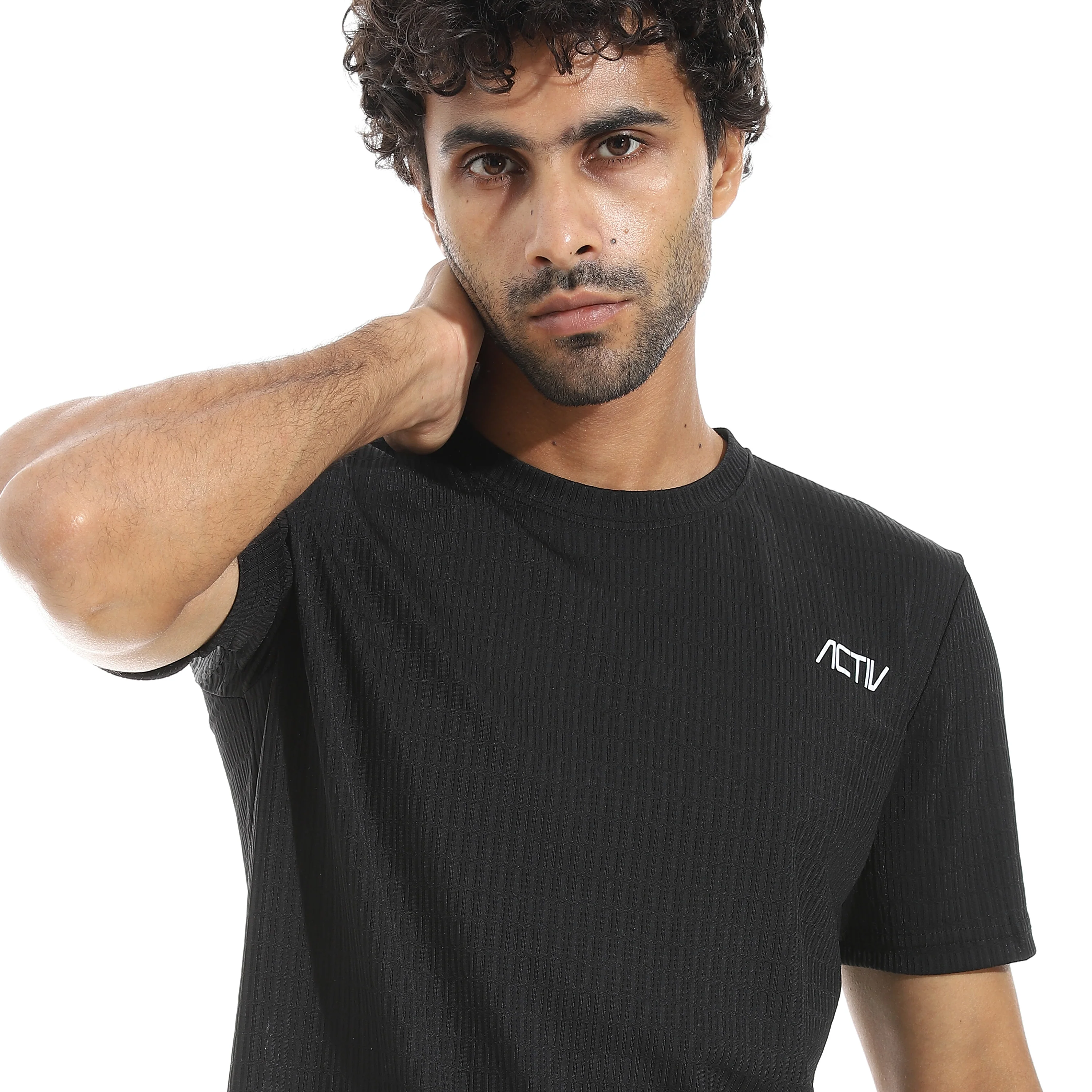 تي شيرت اكتف رجالي - اسود - Image 4