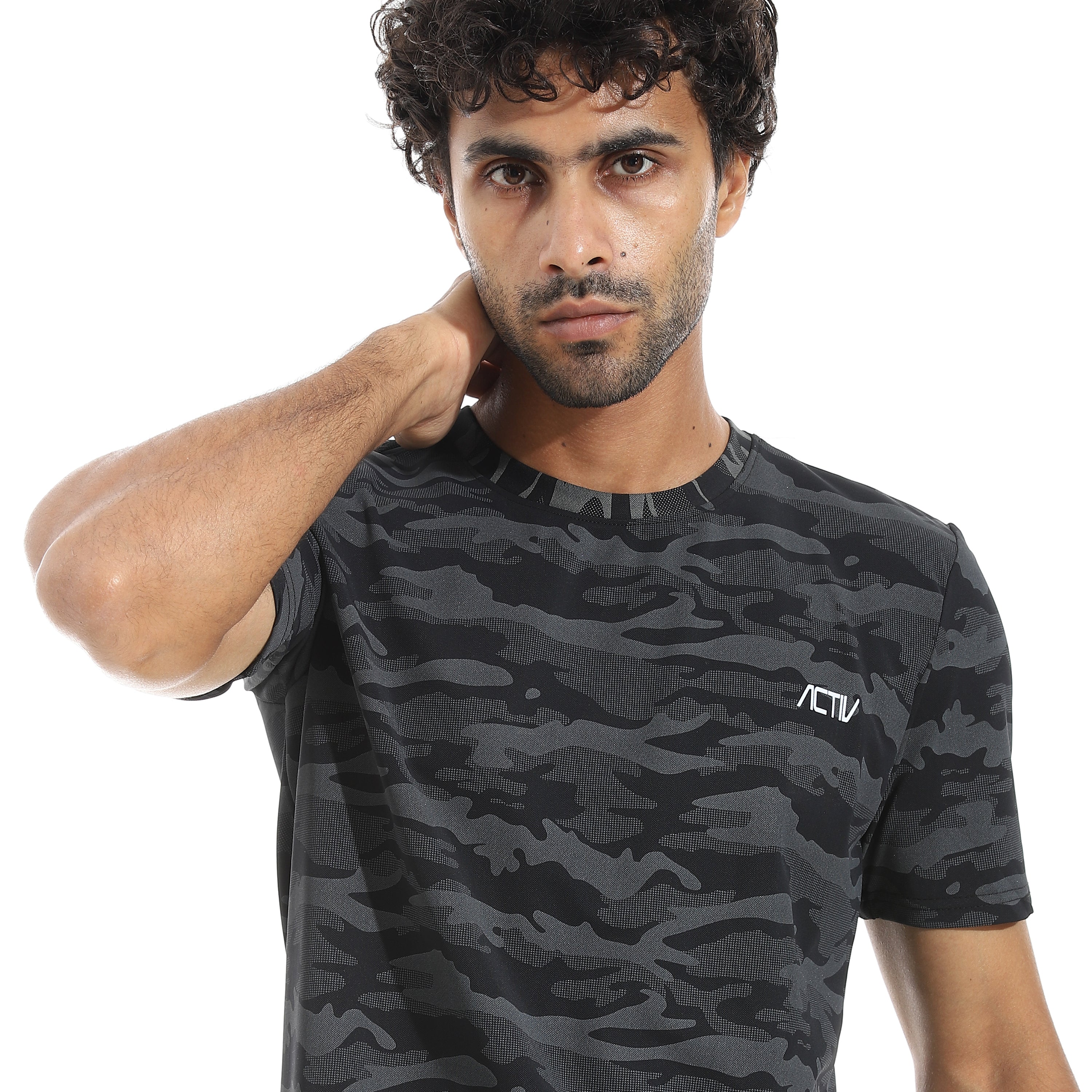 تي شيرت اكتف رجالي - اسود - Image 4
