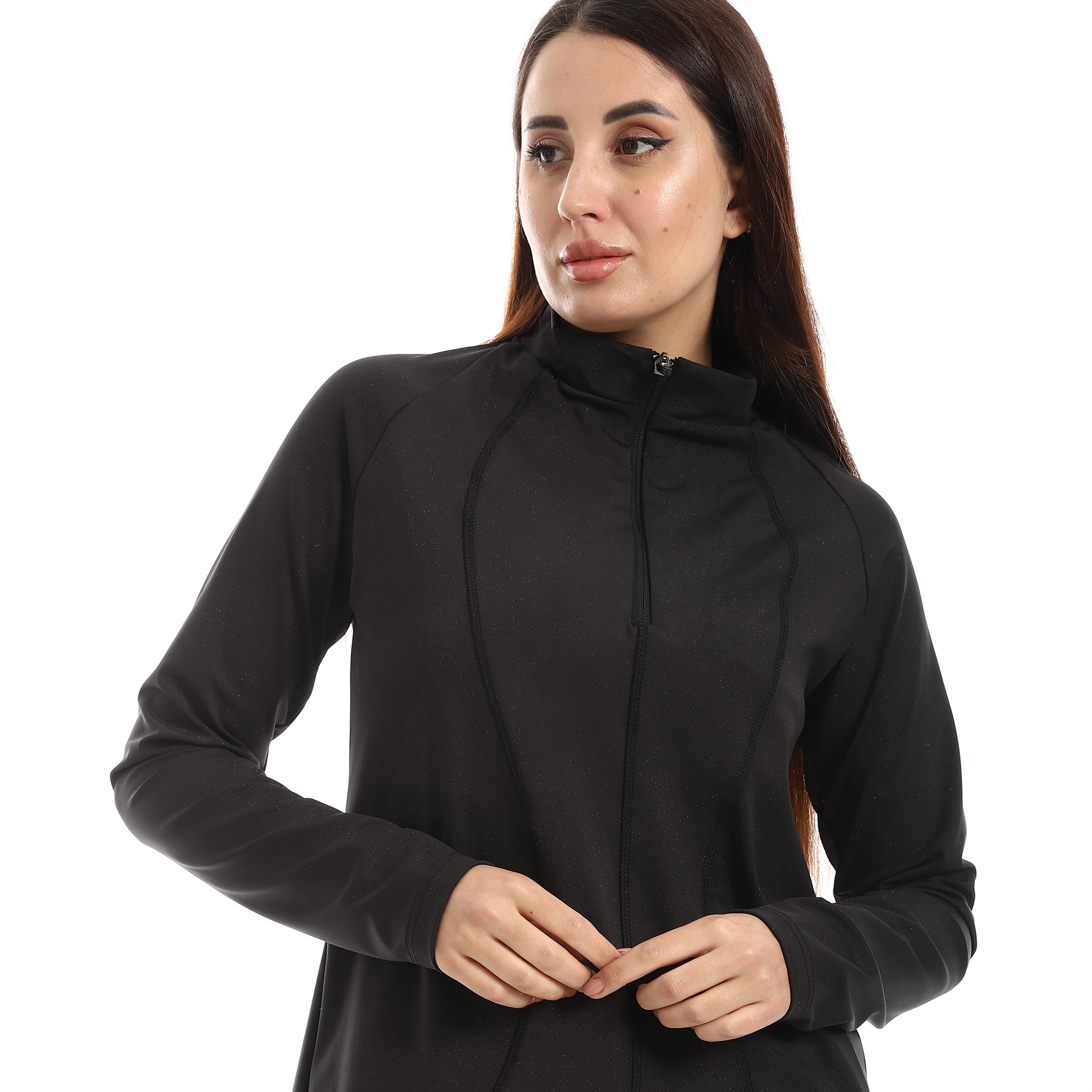 توب حريمي أكتف - اسود - Image 4