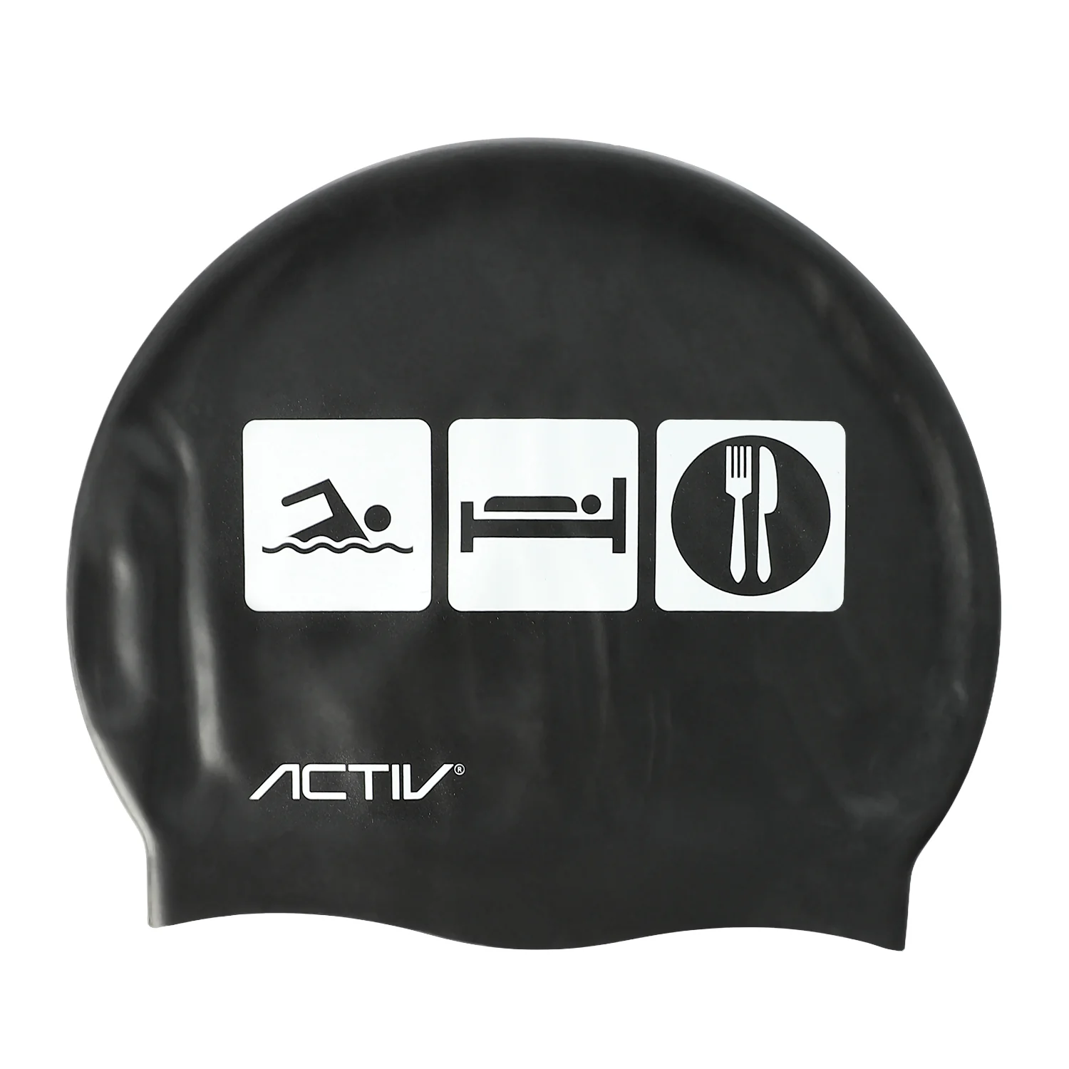 ACTIV JUNIOR CP533 SWIM CAP - اسود - Image 3