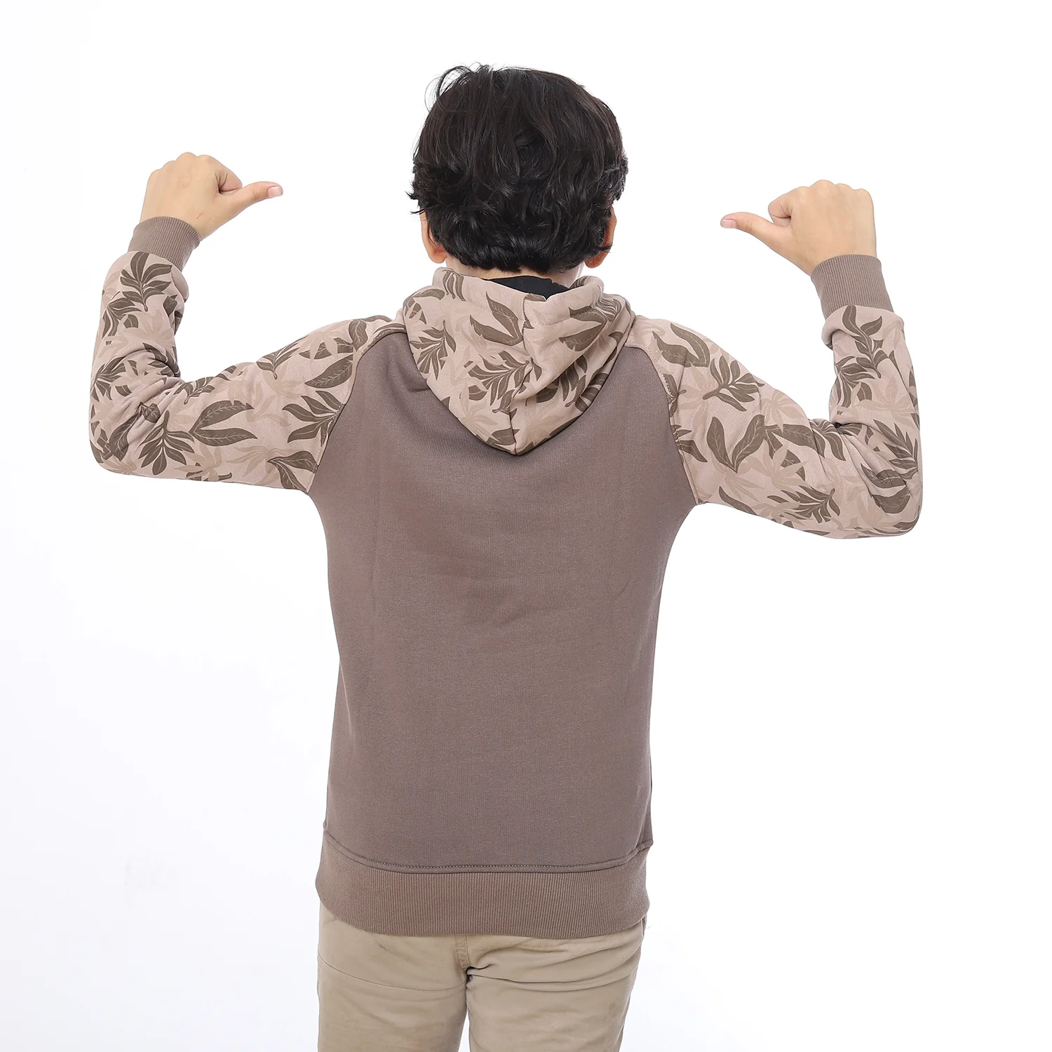 ACTIV KIDS HOODED SWEATSHIRT - COFFEE - Image 4