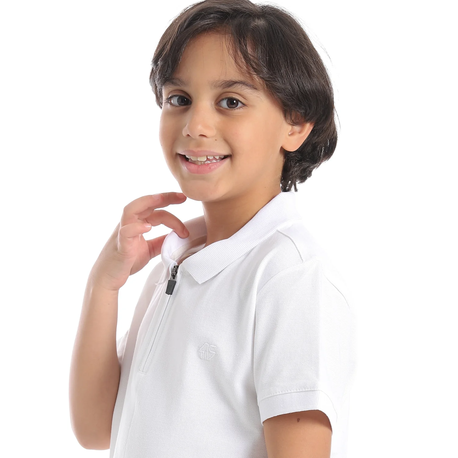 بولو شيرت اكتف اطفالى - ابيض - Image 4