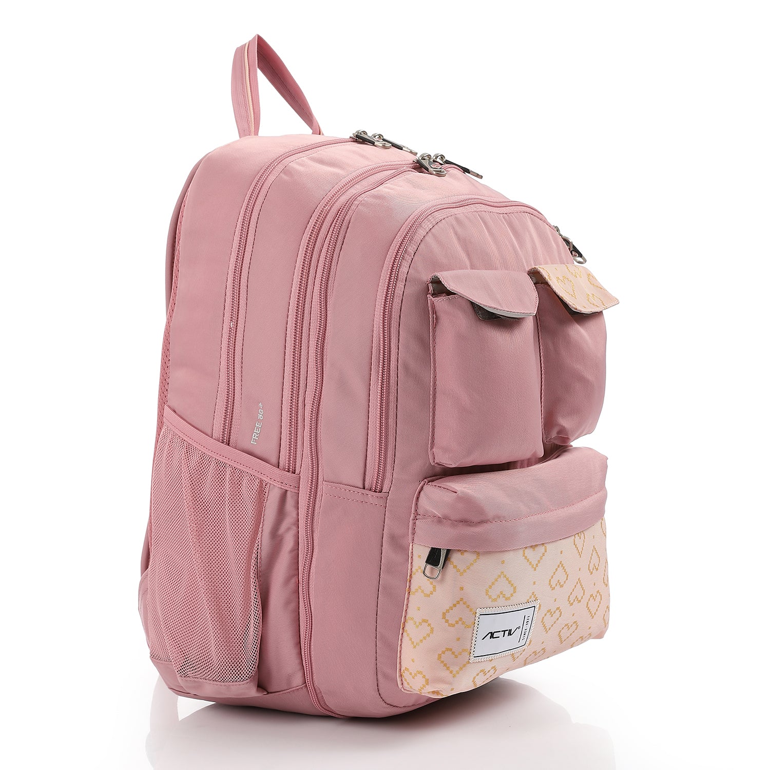 ACTIV LAPTOPCELL+IPAD BACKPACK - روز فاتح*بينك*روز فاتح*رمادى فاتح - Image 3