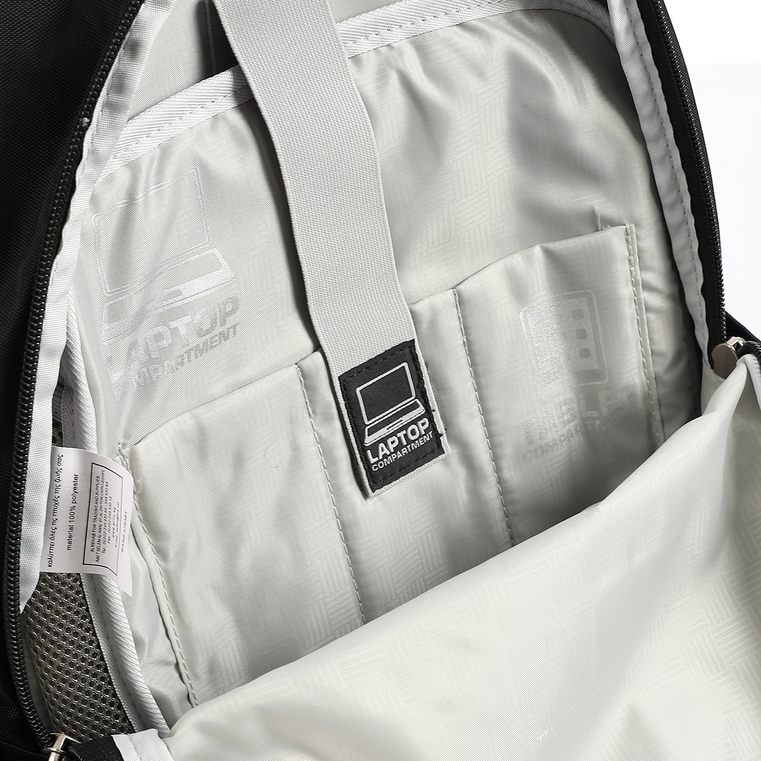 ACTIV LAPTOPCELL+IPAD BACKPACK - اسود*اسود*مربعات*رمادى فاتح*اسود - Image 5