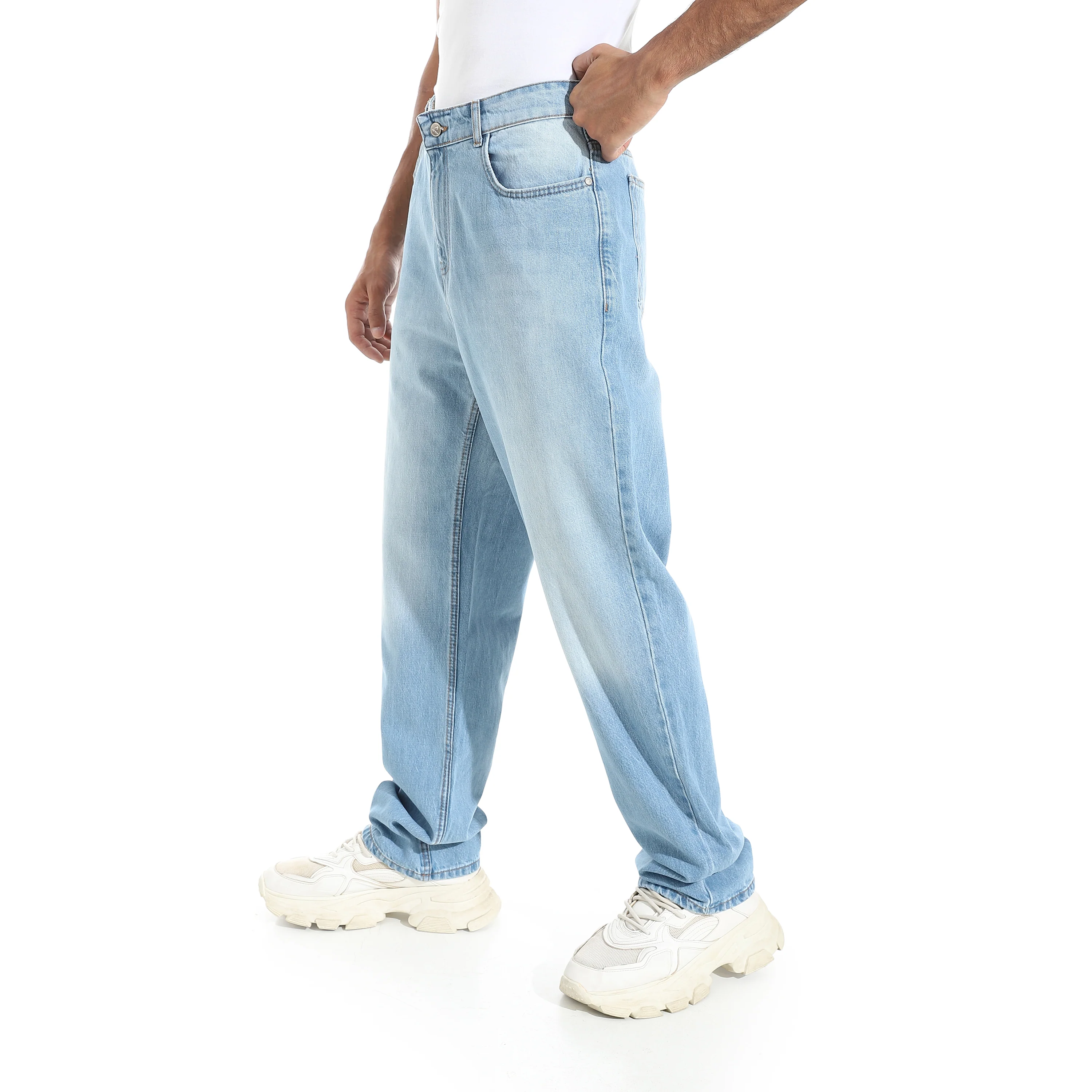 ACTIV MEN WIDE LEG JEANS PANTS - سماوي - Image 2