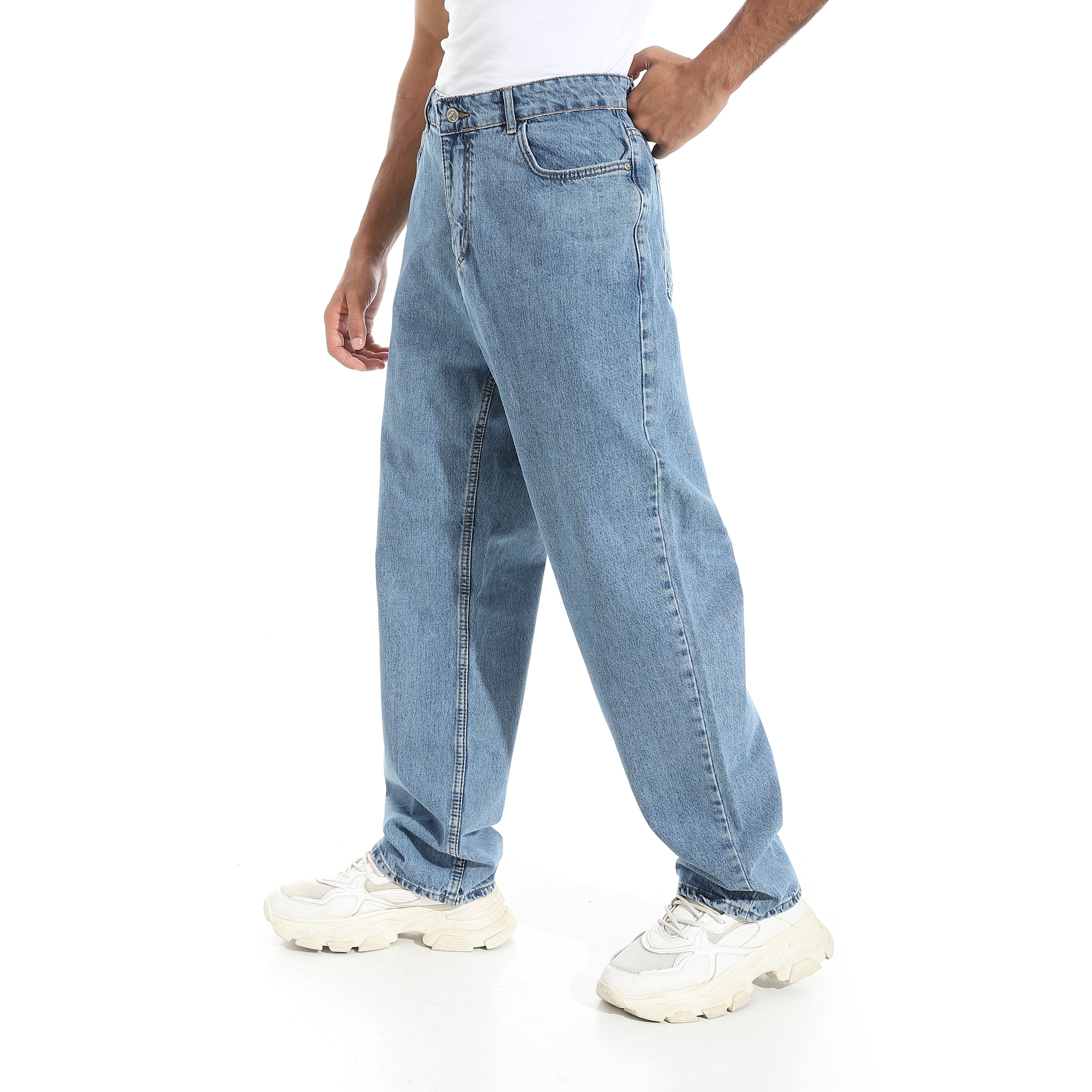 ACTIV MEN WIDE LEG JEANS PANTS - سماوي - Image 2