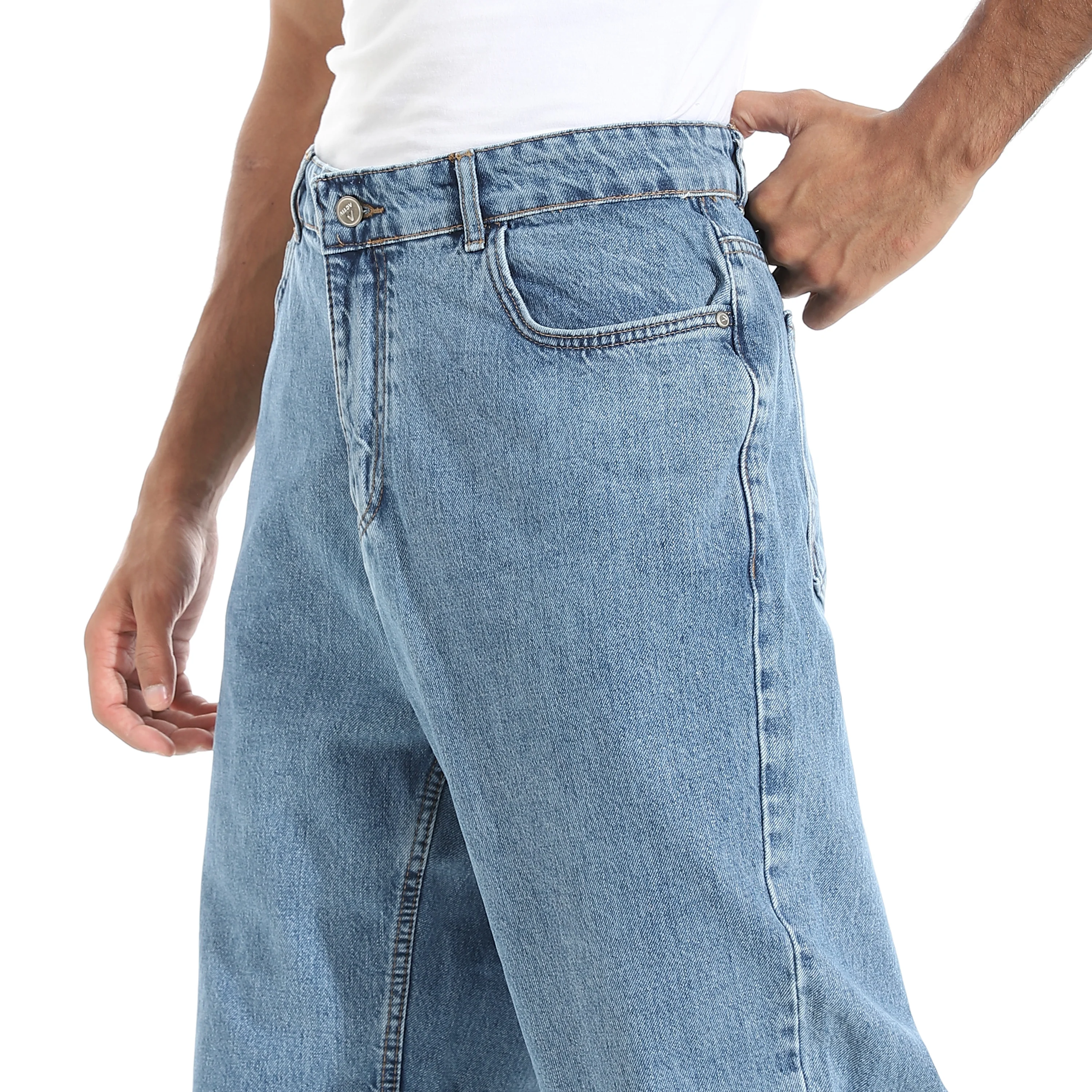ACTIV MEN WIDE LEG JEANS PANTS - سماوي - Image 4