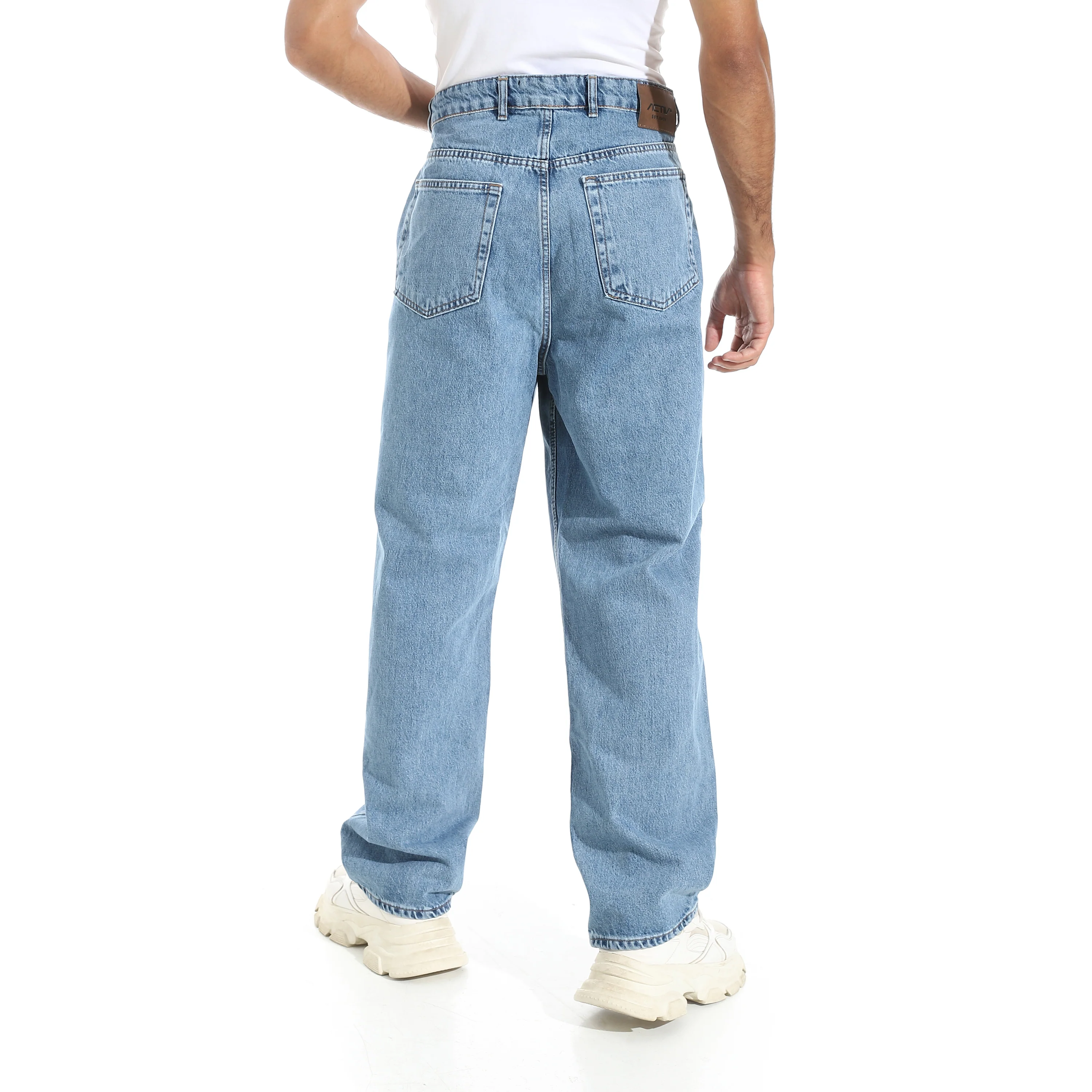 ACTIV MEN WIDE LEG JEANS PANTS - ازرق - Image 3