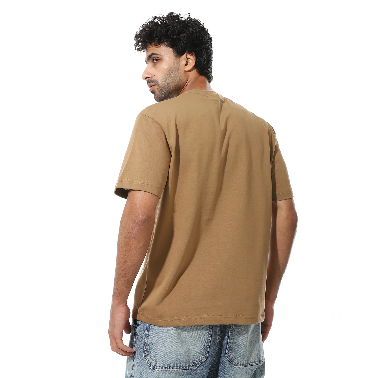 تى شيرت اكتف بيزك راوند رجالى - بنى - Image 3