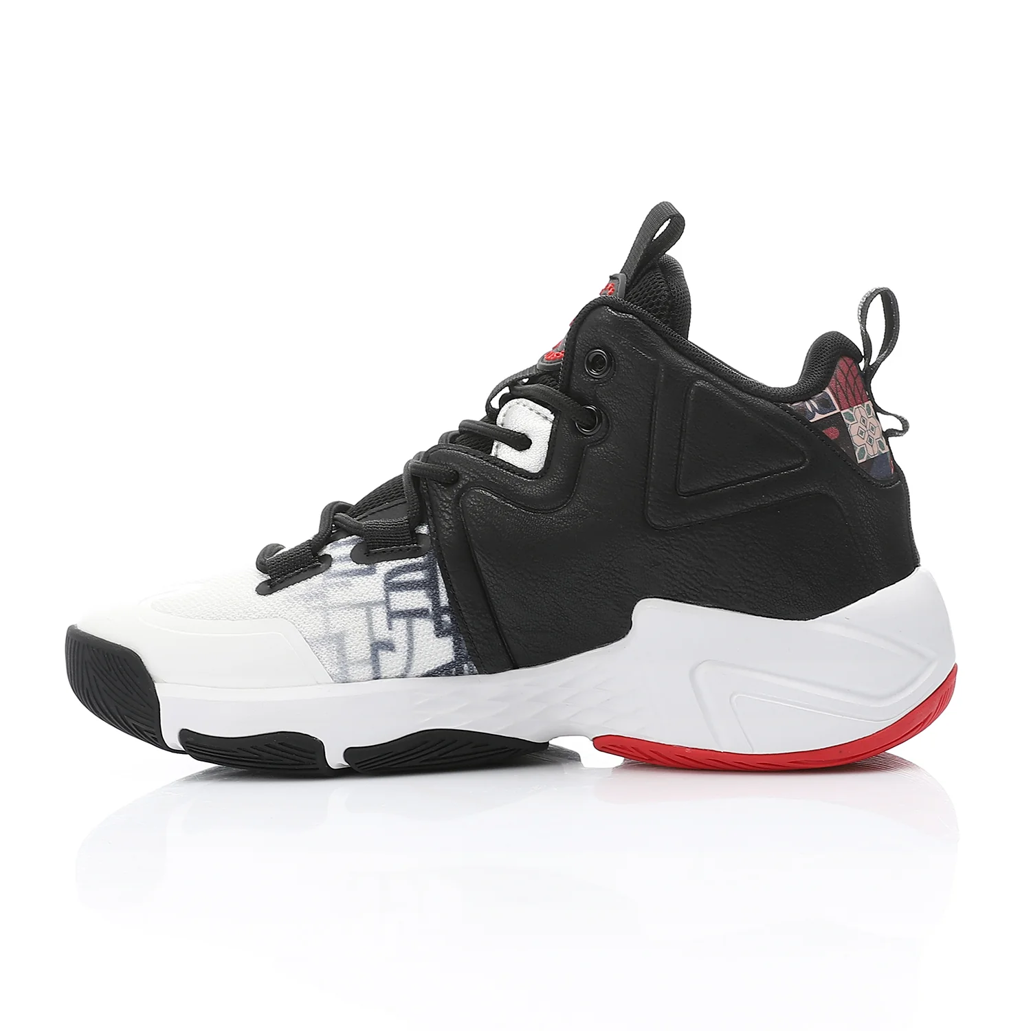 ACTIV MEN'S BASKETBALL SHOES - ابيض*اسود*رمادى - Image 4
