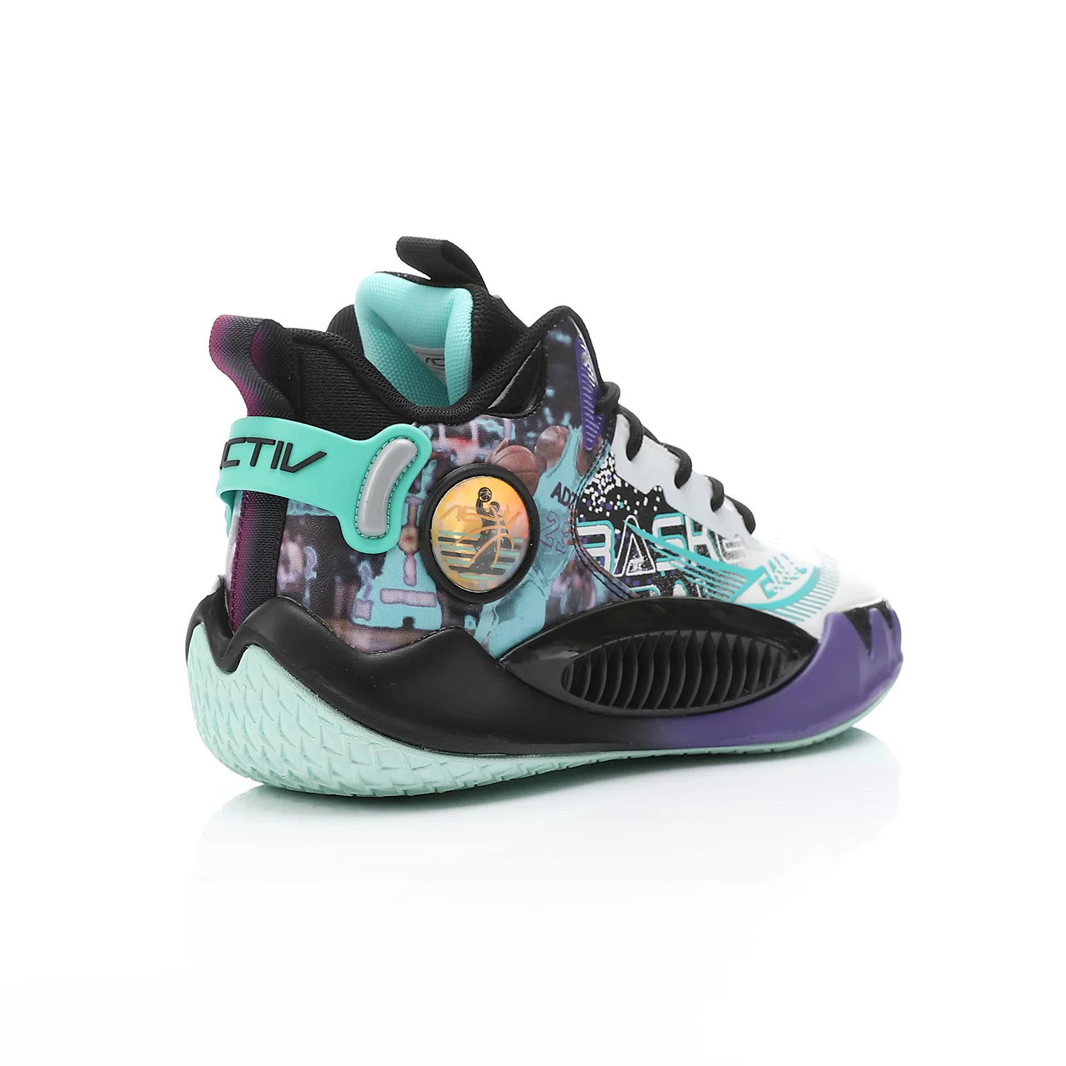 ACTIV MEN'S BASKETBALL SHOES - ابيض*اسود*احمر - Image 3