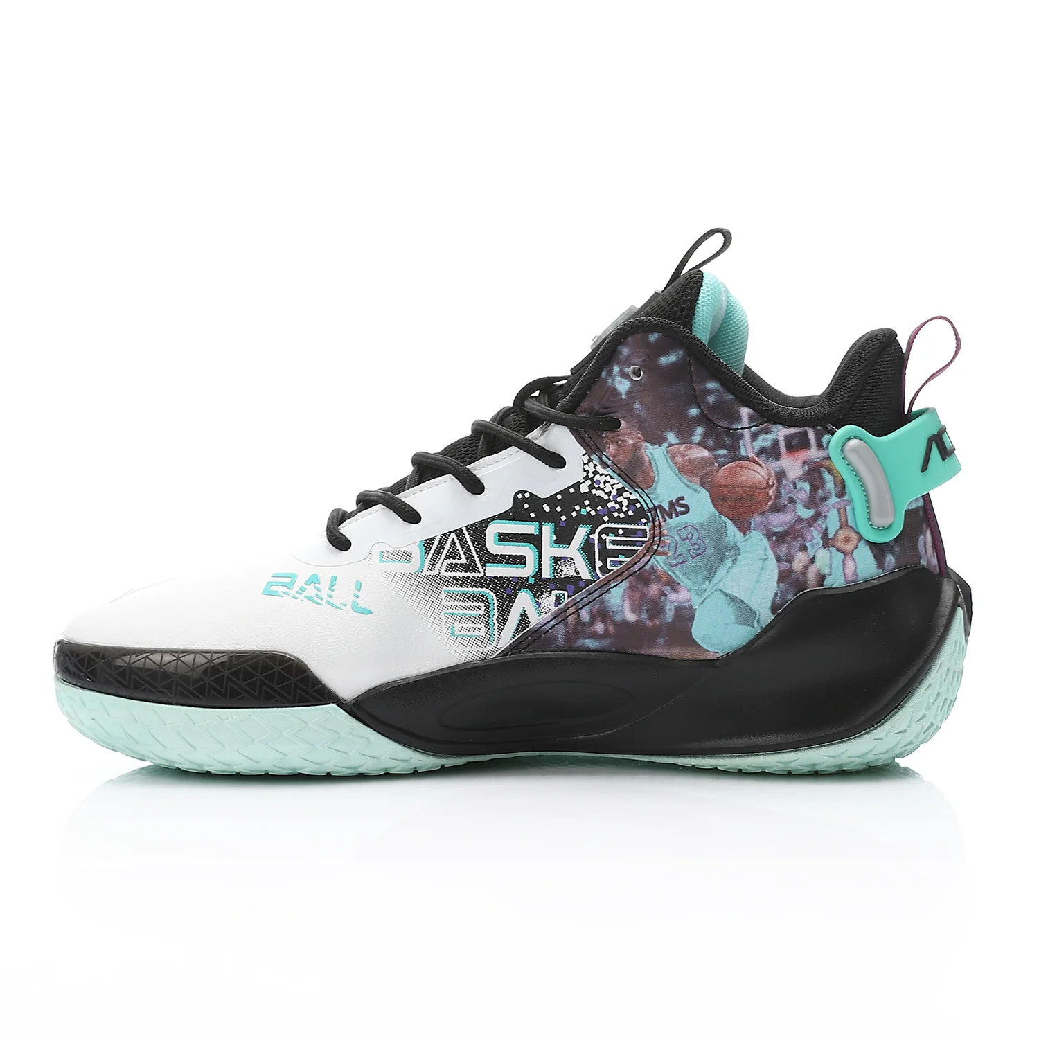 ACTIV MEN'S BASKETBALL SHOES - ابيض*اسود*احمر - Image 4