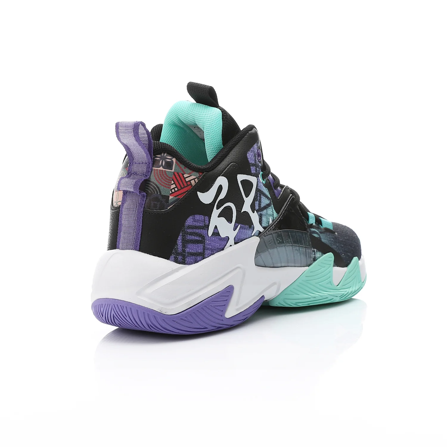 ACTIV MEN'S BASKETBALL SHOES - اسود*ازرق*موف - Image 3