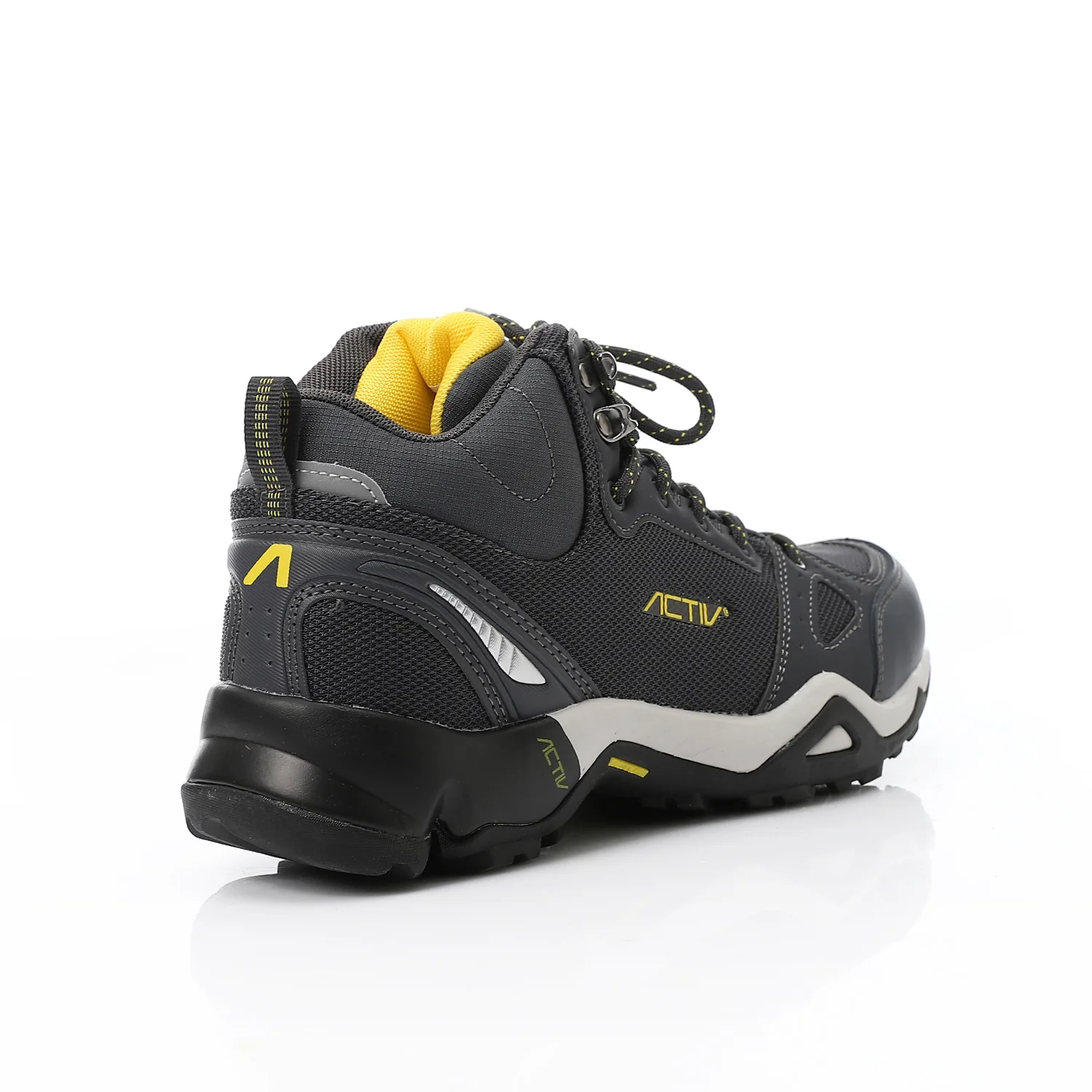 ACTIV MEN'S HALF BOOT SHOES - رمادى*اصفر - Image 3