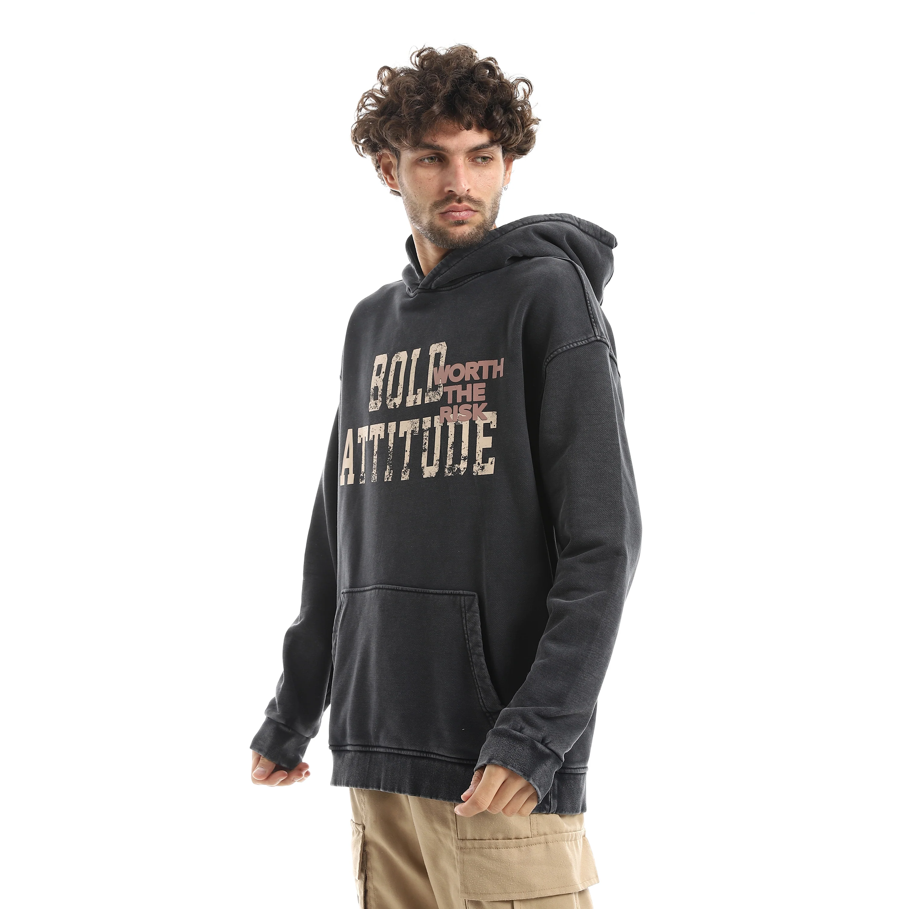 ACTIV MEN'S HOODIE - اسود - Image 2