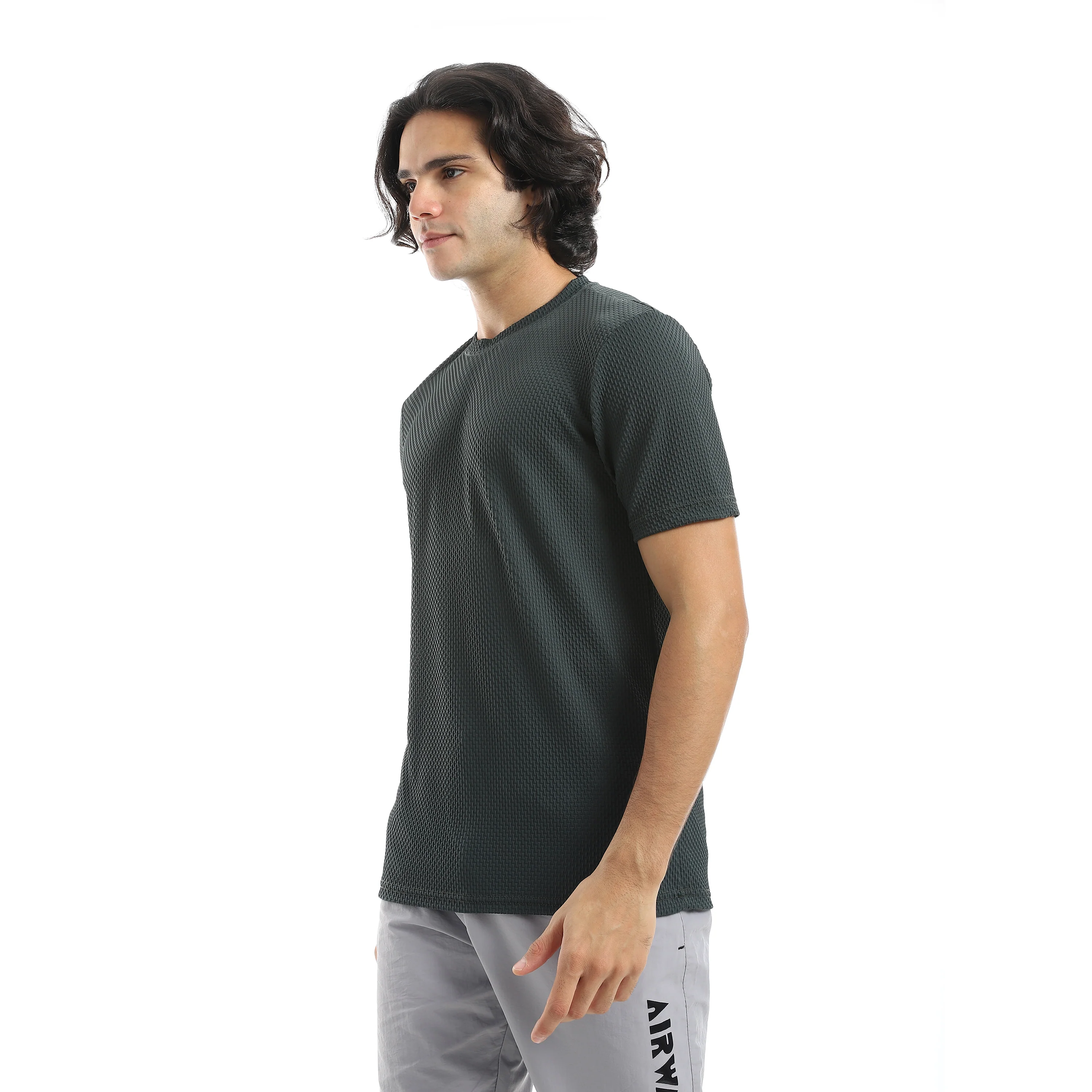 ACTIV MENS PLAIN BASIC T-SHIRT - بترولي - Image 2