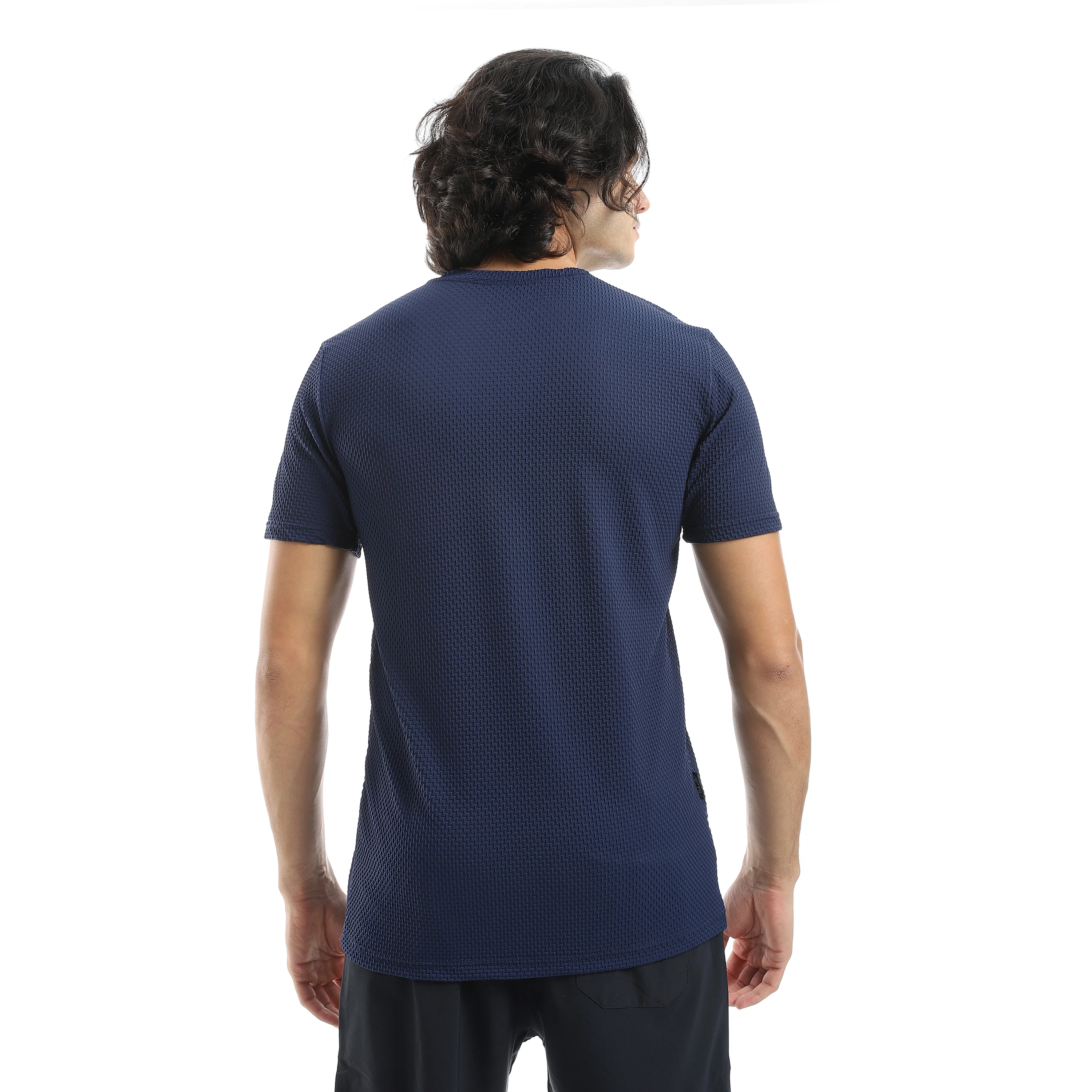 ACTIV MENS PLAIN BASIC T-SHIRT - كحلي - Image 3