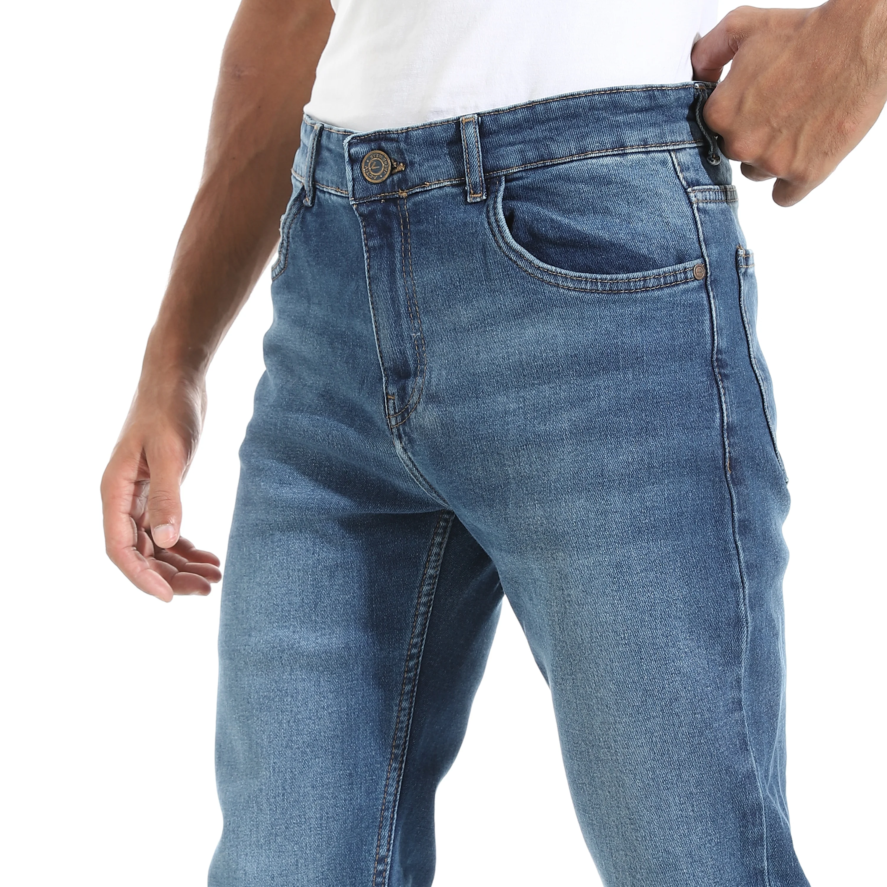 ACTIV MENS RUGULER JEANS PANTS - سماوي - Image 4