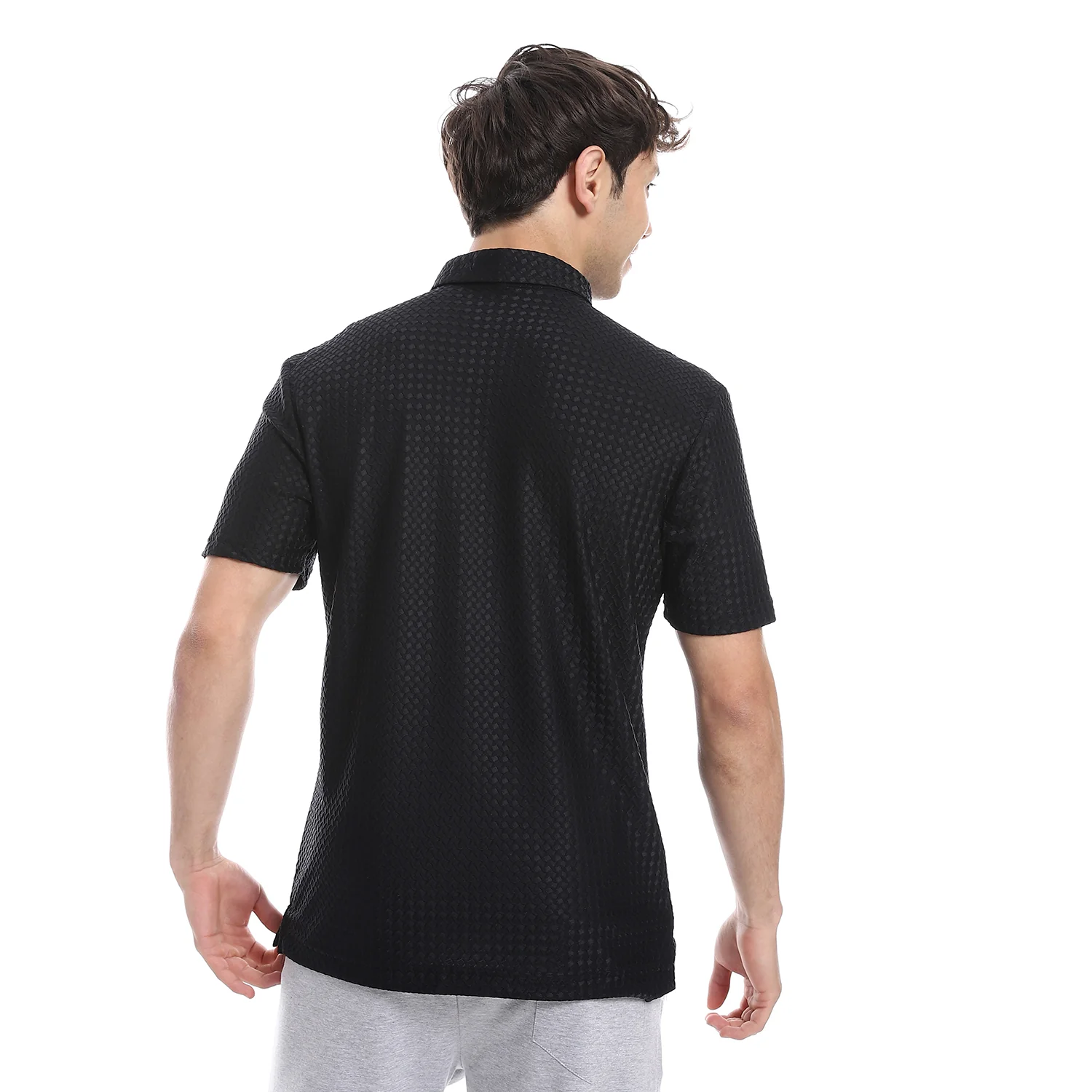 ACTIV MEN'S S/S POLO SHIRT - BLACK - Image 3