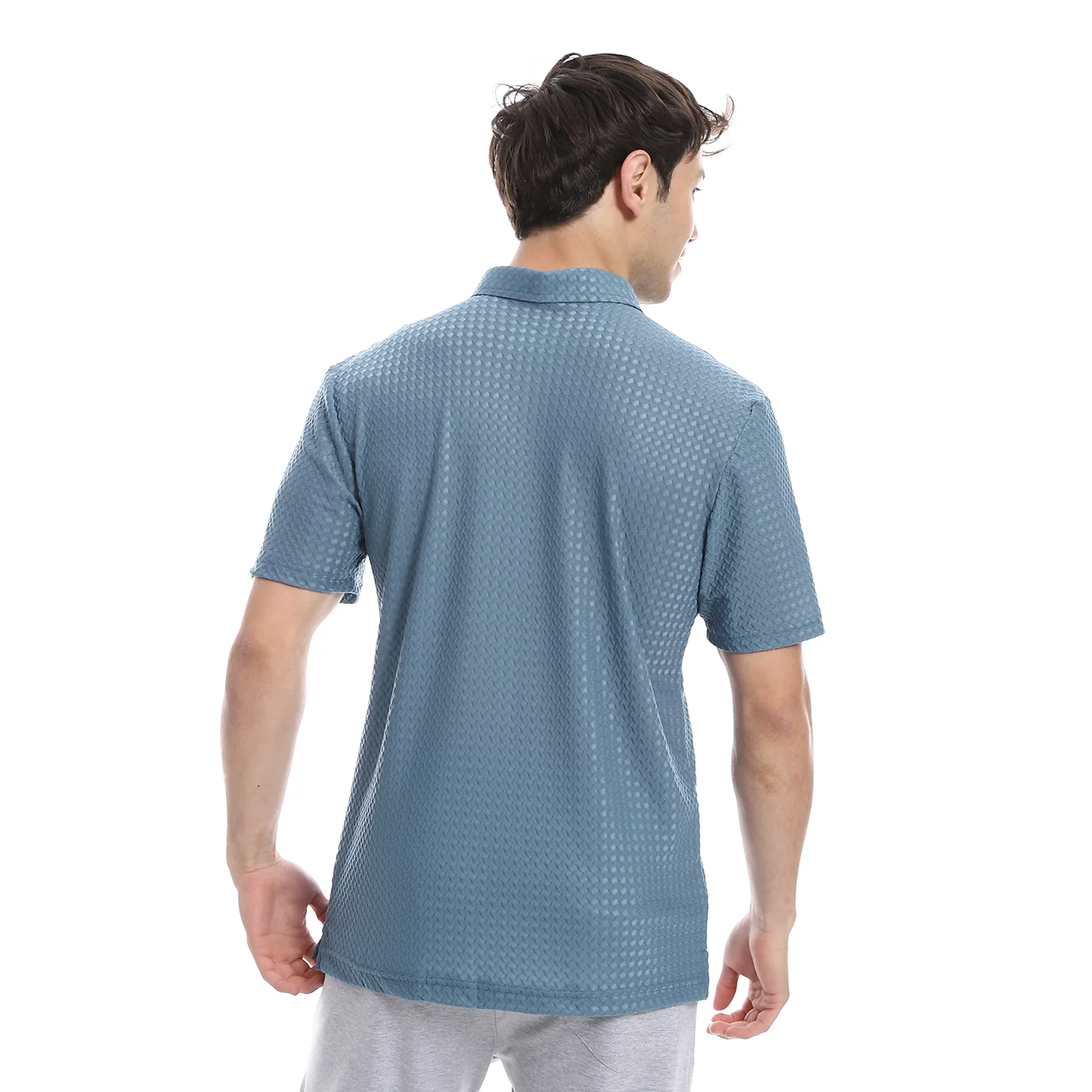 ACTIV MEN'S S/S POLO SHIRT - PETROL - Image 3