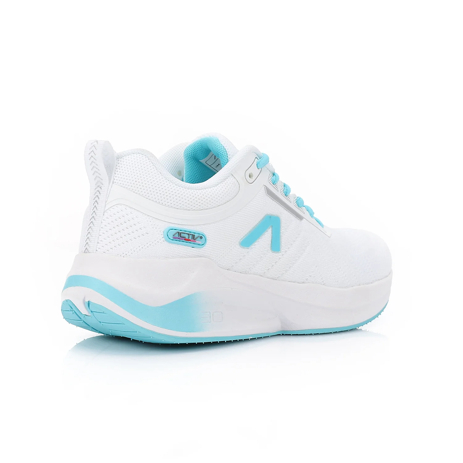 ACTIV MEN'S SHOES - WHT & CYAN - Image 3