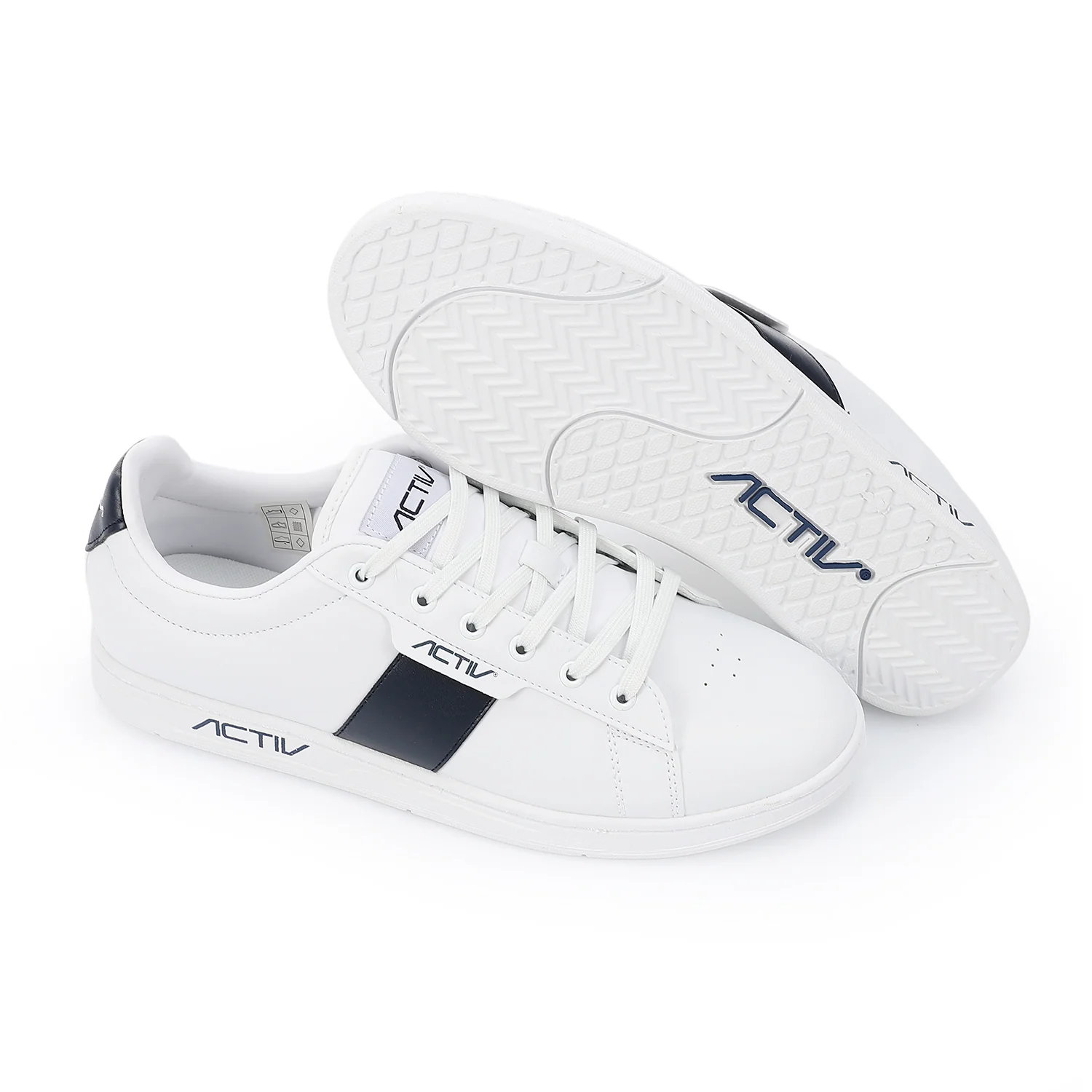 ACTIV MEN'S SHOES - WHT & NAVY - Image 2