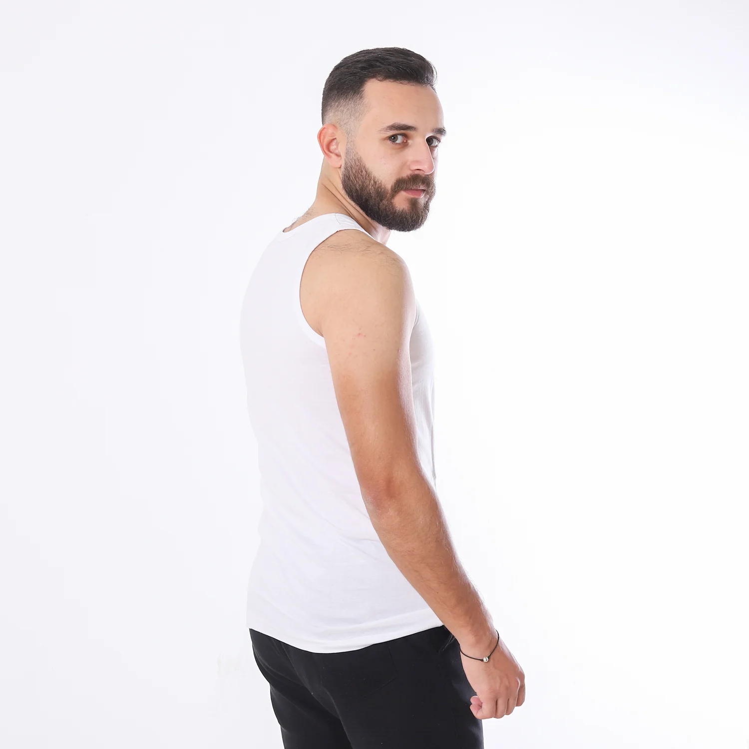 تانك توب اكتف رجالى - ابيض - Image 4