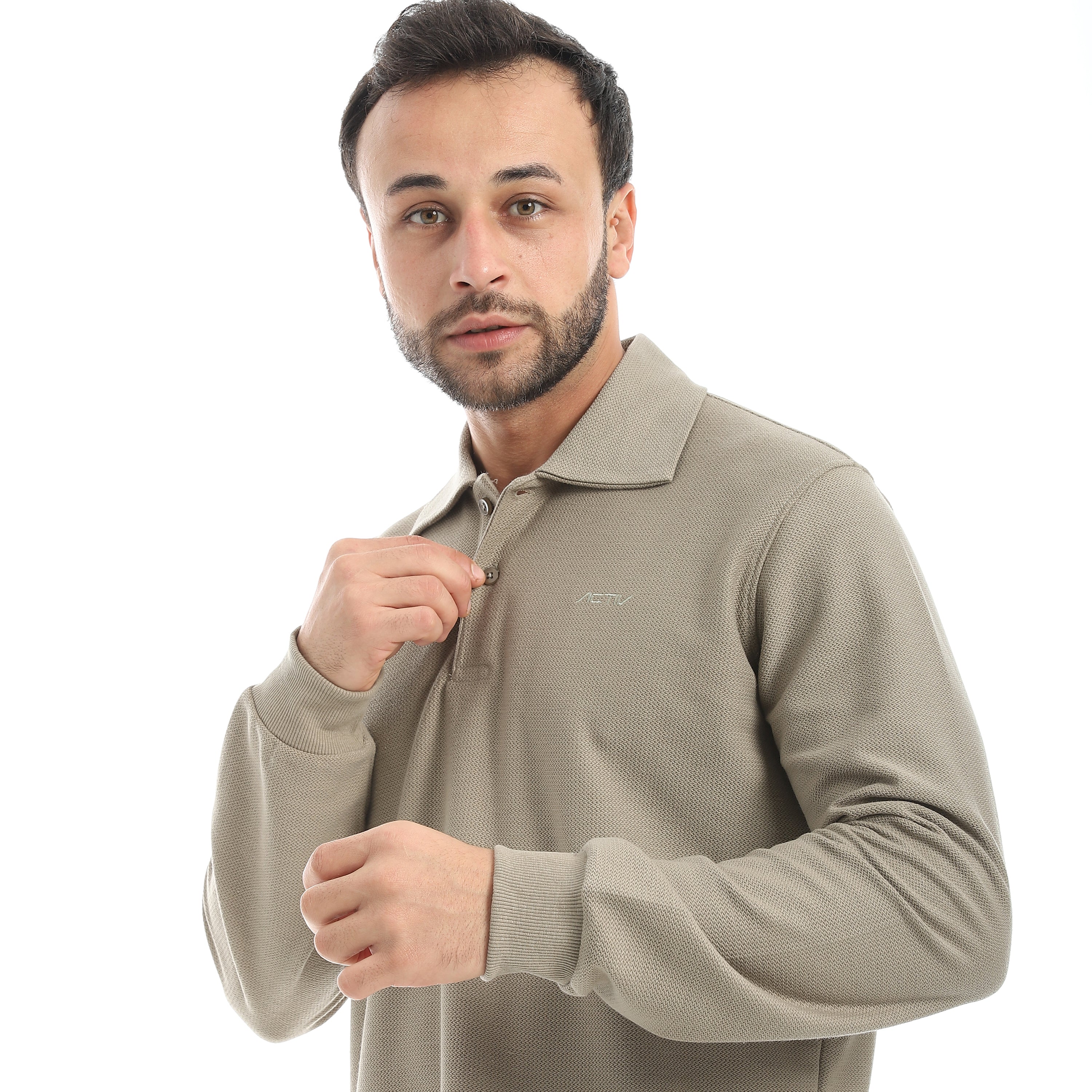 ACTIV MEN'S SWEATSHIRT - زيتوني - Image 4