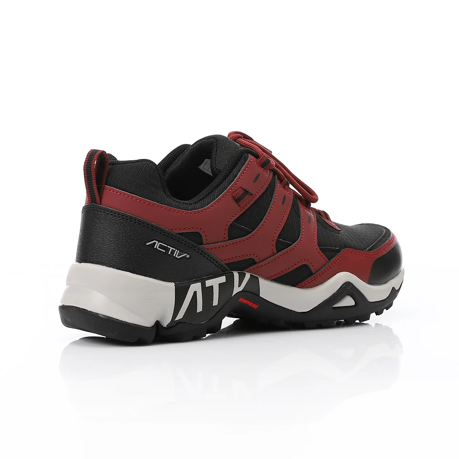 ACTIV MEN'S TREKKING SHOES - احمر غامق*اسود - Image 3