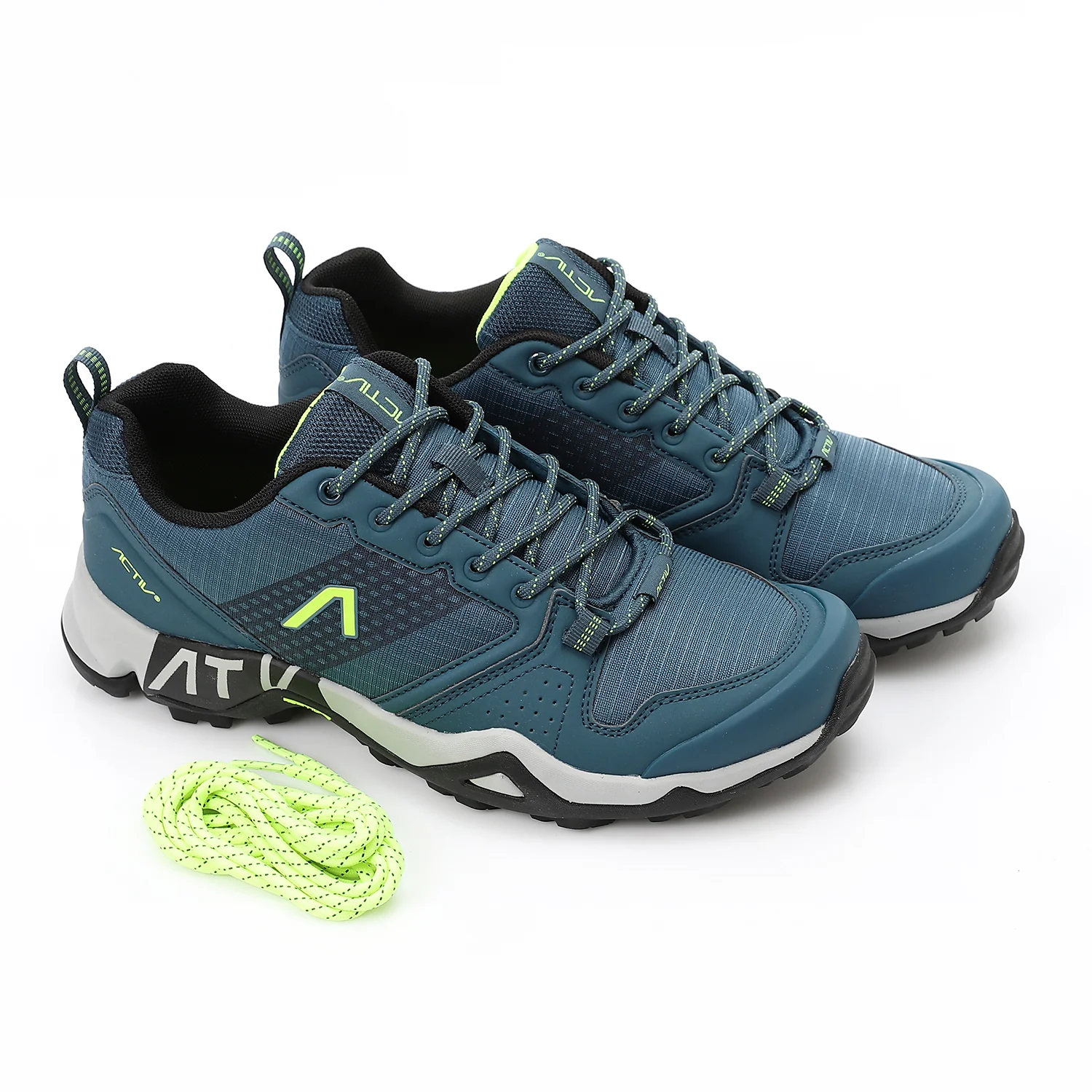 ACTIV MEN'S TREKKING SHOES - رمادى*برتقالى - Image 2