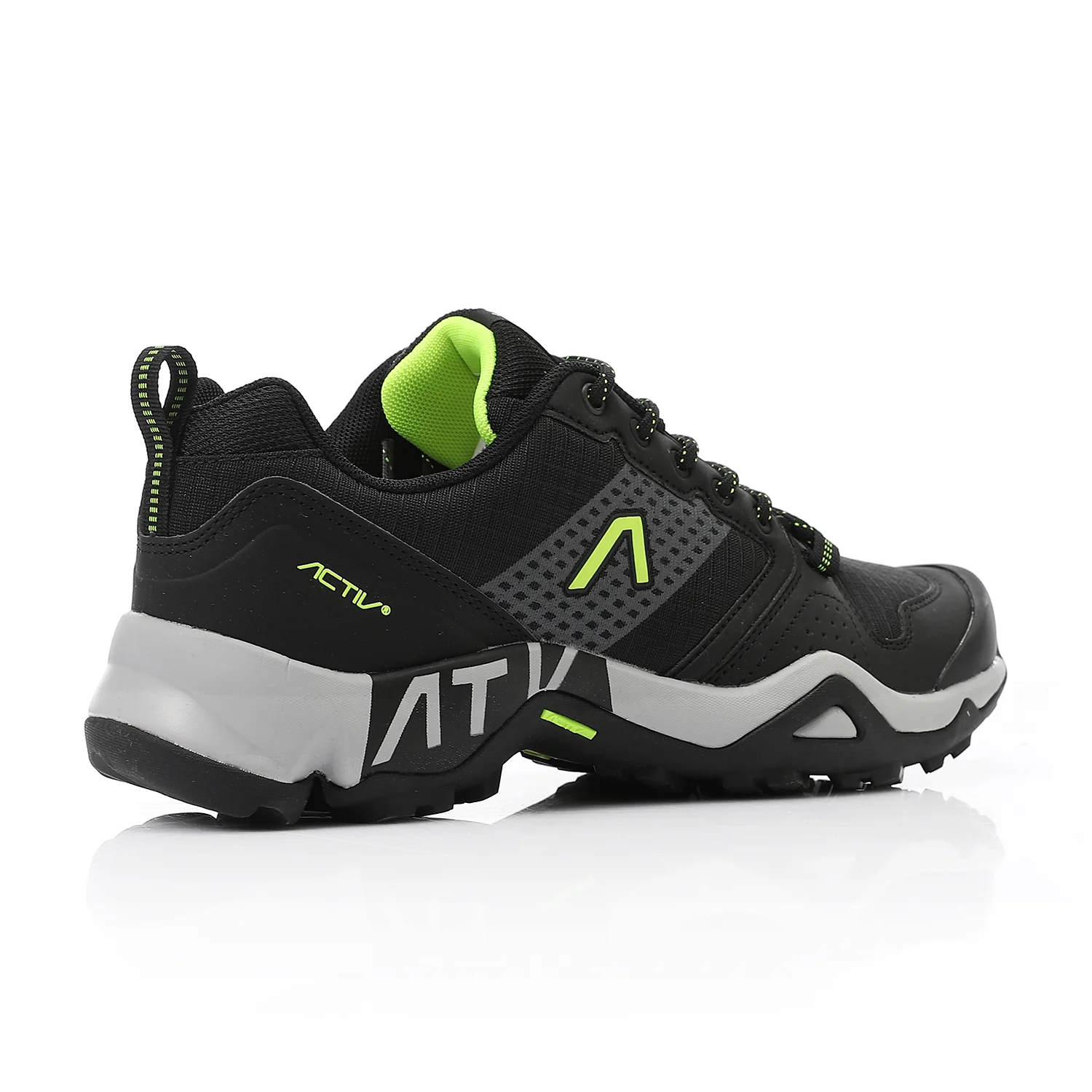 ACTIV MEN'S TREKKING SHOES - اسود*اخضر - Image 3