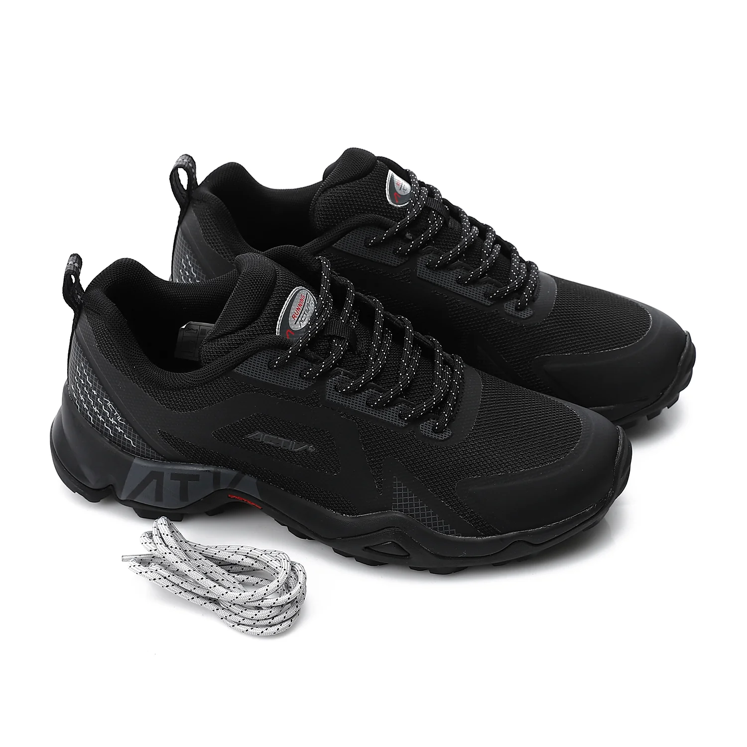 ACTIV MEN'S TREKKING SHOES - اسود - Image 2