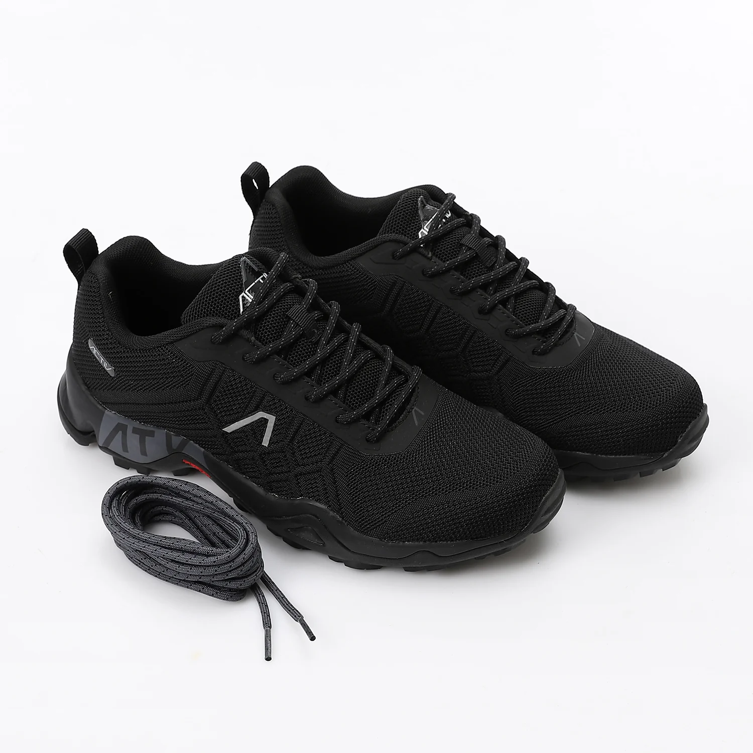 ACTIV MEN'S TREKKING SHOES - BLACK - Image 2