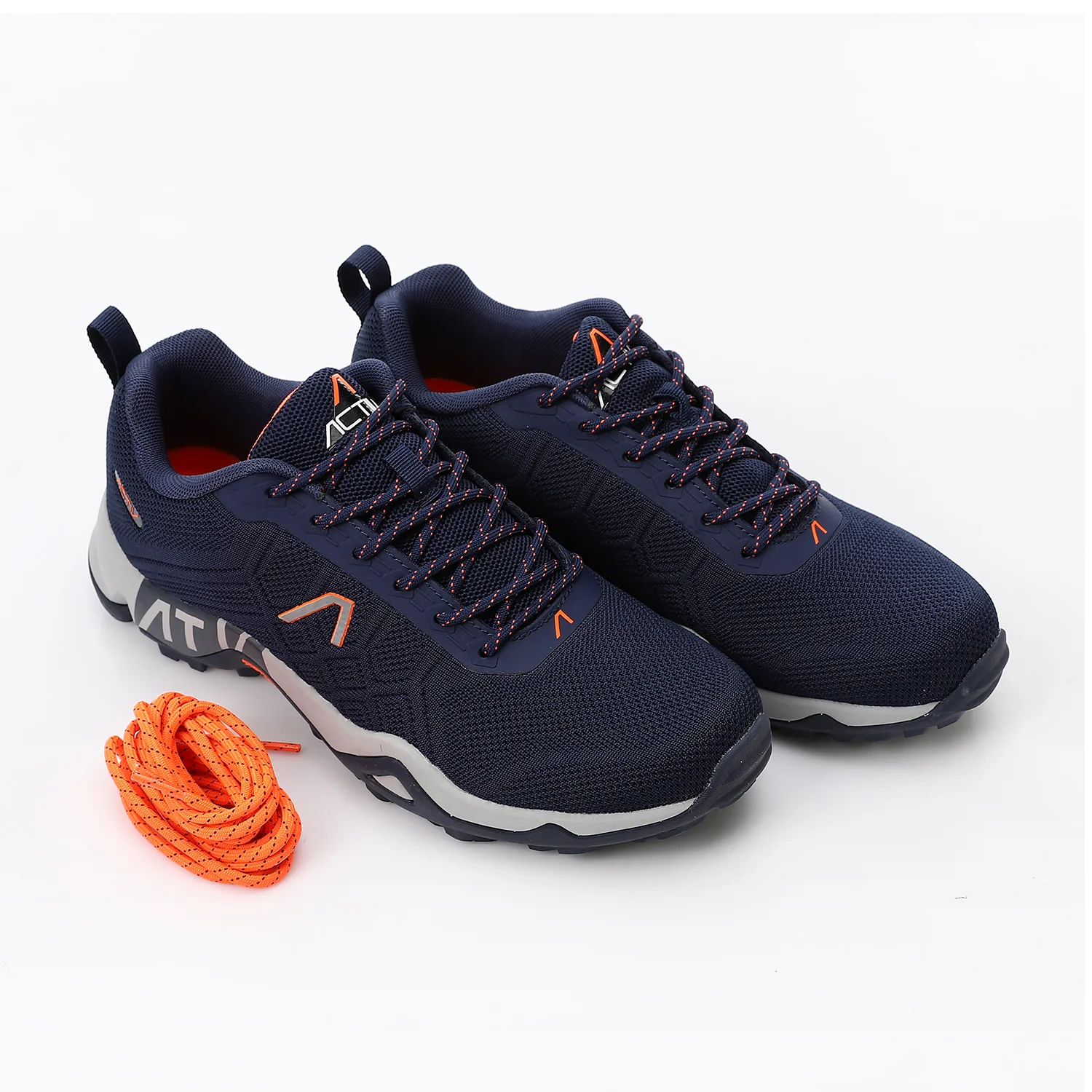 ACTIV MEN'S TREKKING SHOES - NVY & ORNG - Image 2