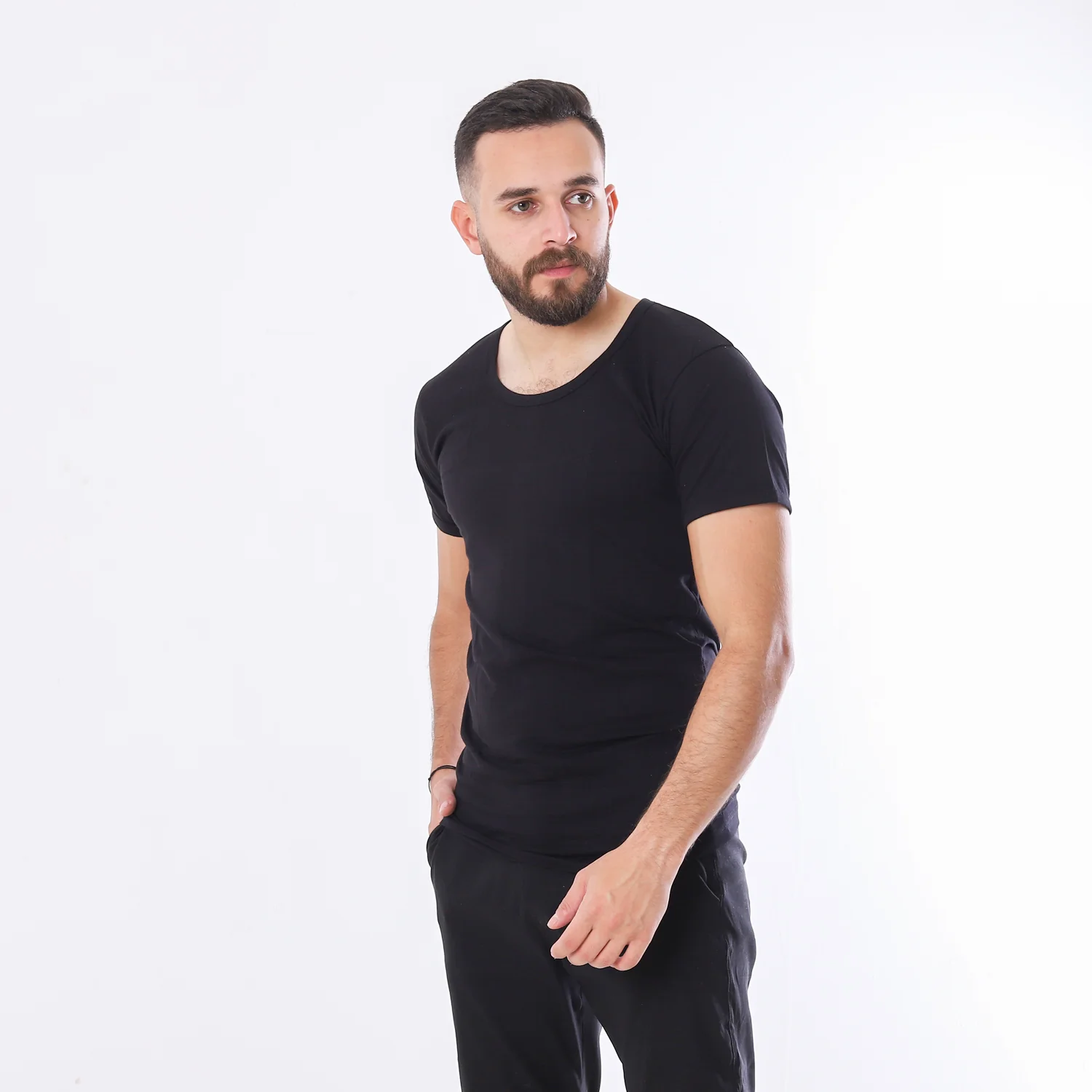 تانك توب اكتف رجالى - اسود - Image 3