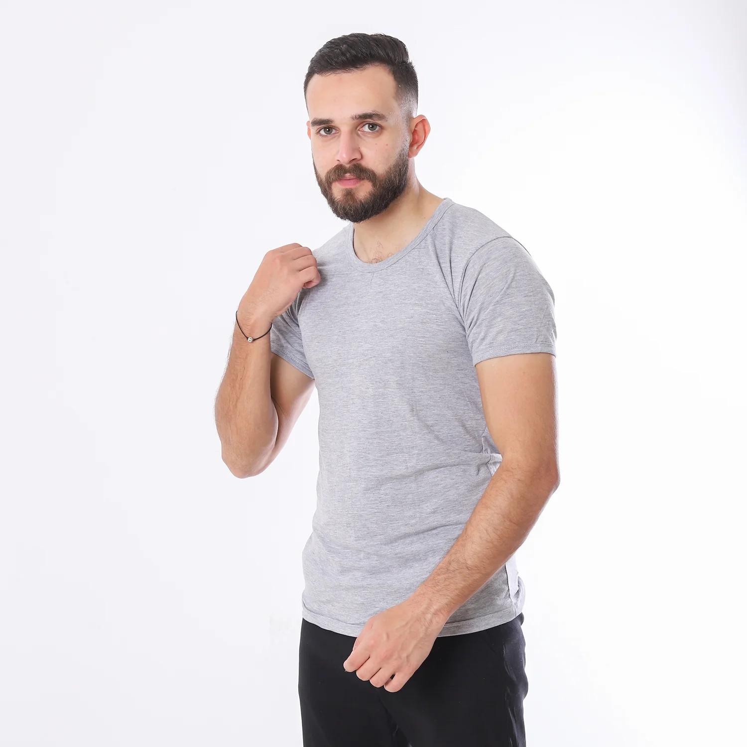 تانك توب اكتف رجالى - رمادى - Image 3