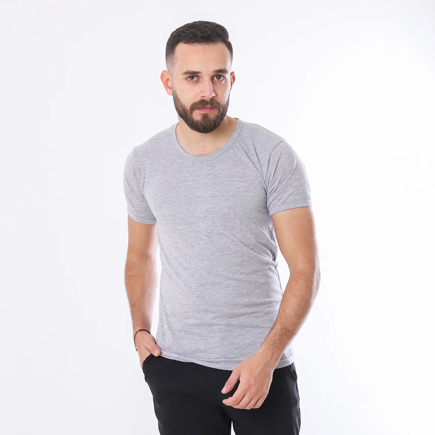 تانك توب اكتف رجالى - رمادى - Image 4