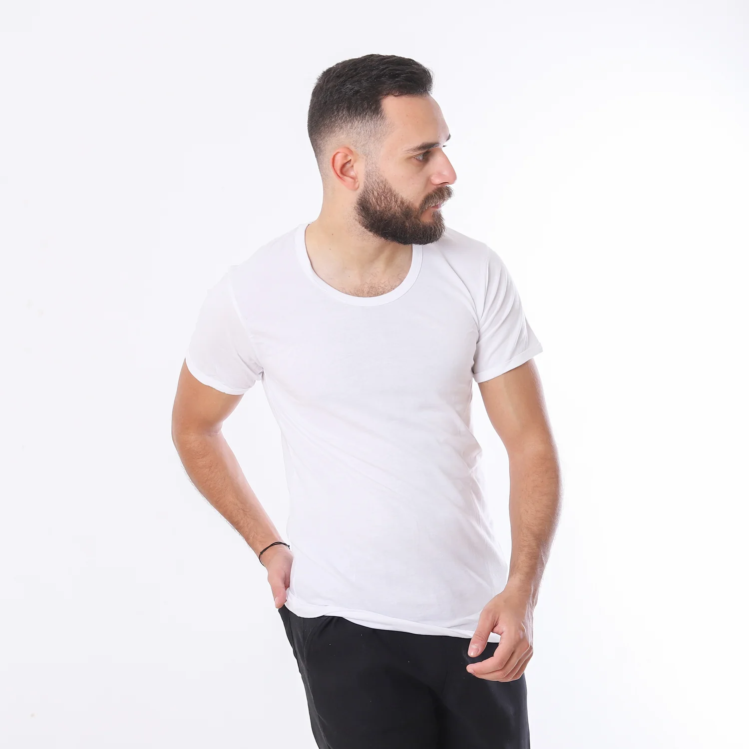 تانك توب اكتف رجالى - ابيض - Image 3