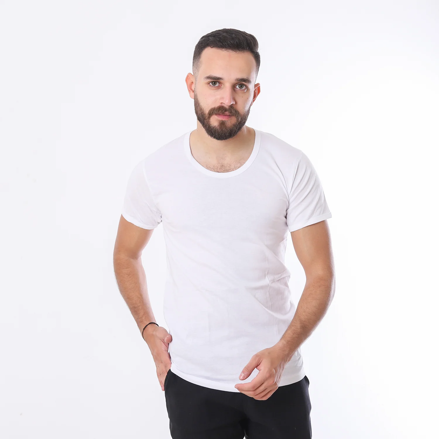 تانك توب اكتف رجالى - ابيض - Image 4