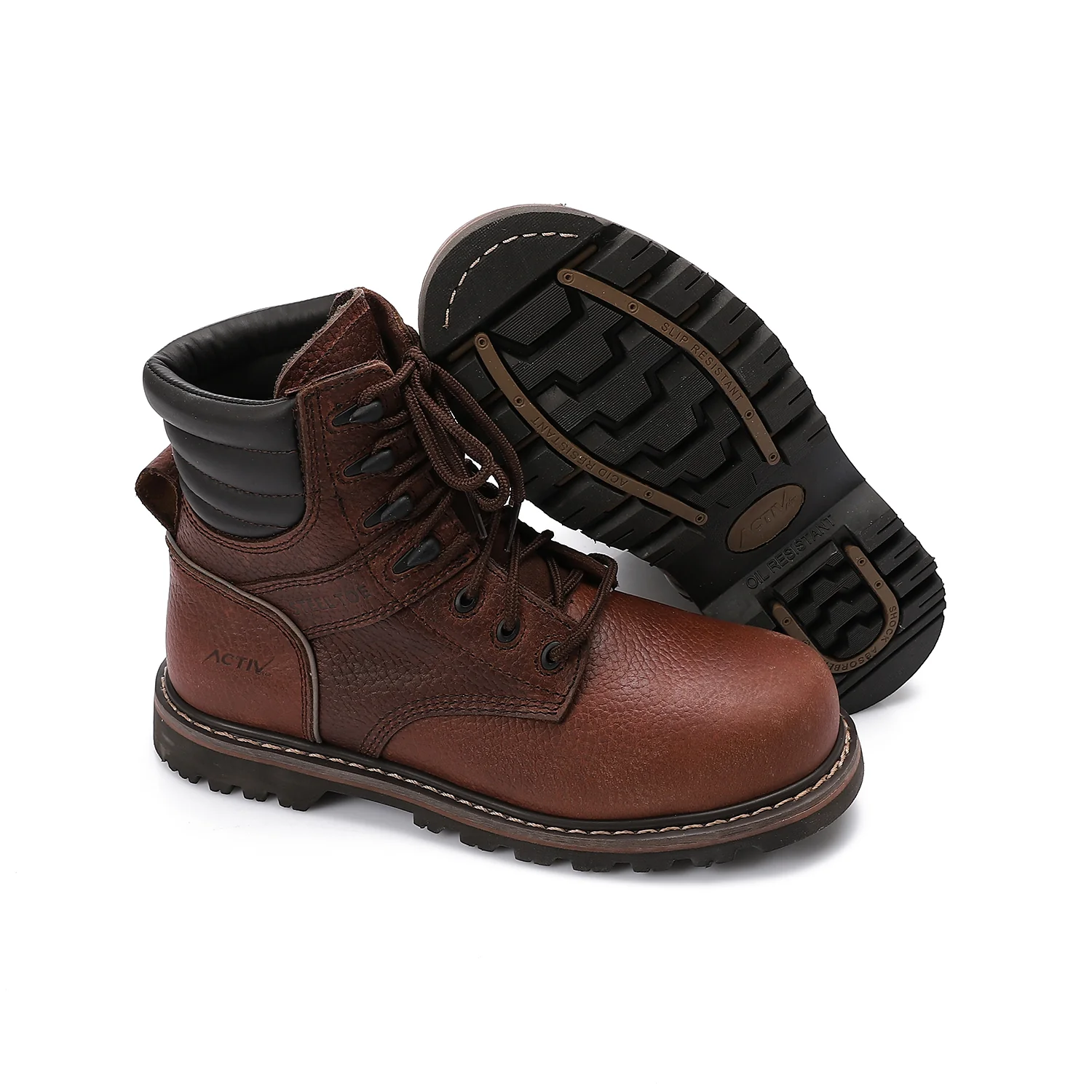 ACTIV SAFETY SHOES - BROWN - Image 2