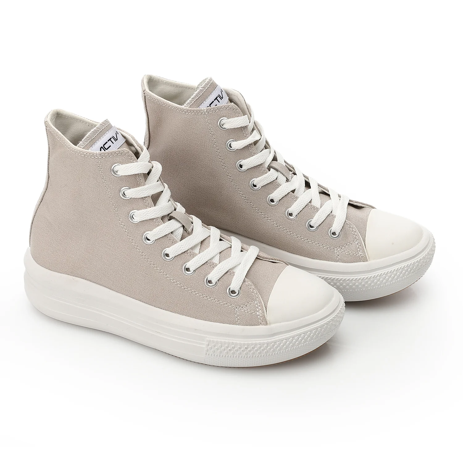 ACTIV WOMEN'S CANVAS HALF BOOT - رمادى - Image 2