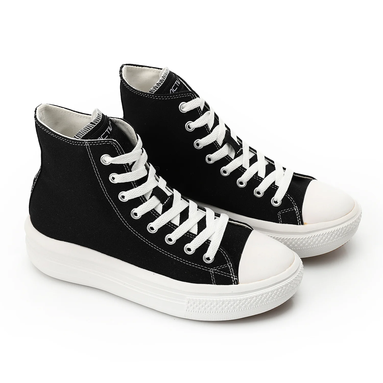 ACTIV WOMEN'S CANVAS HALF BOOT - ابيض - Image 2
