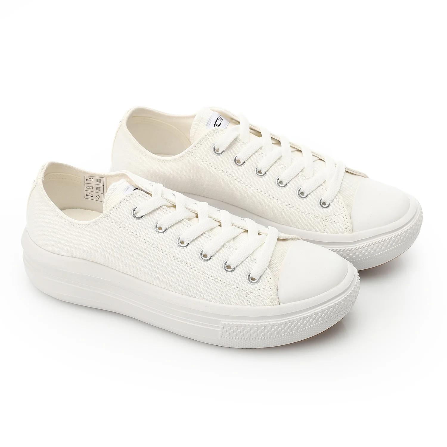 ACTIV WOMEN'S CANVAS SHOES - ابيض - Image 2
