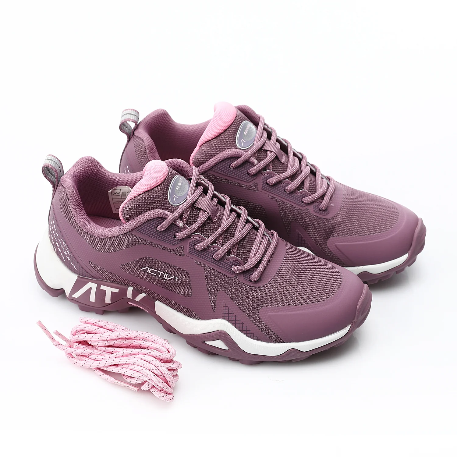 ACTIV WOMEN'S TREKKING SHOES - بنفسجي*بينك - Image 2