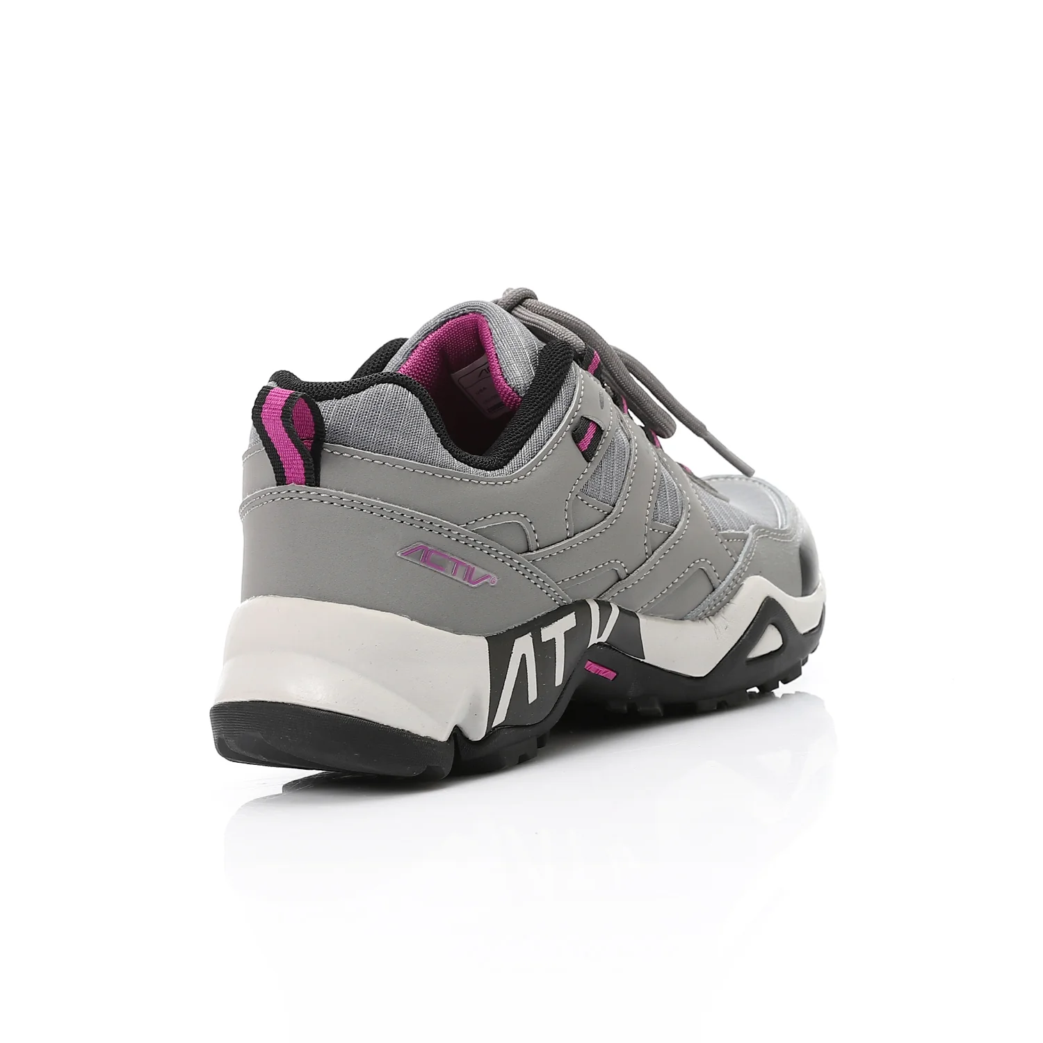 ACTIV WOMEN'S TREKKING SHOES - رمادى*اسود - Image 4