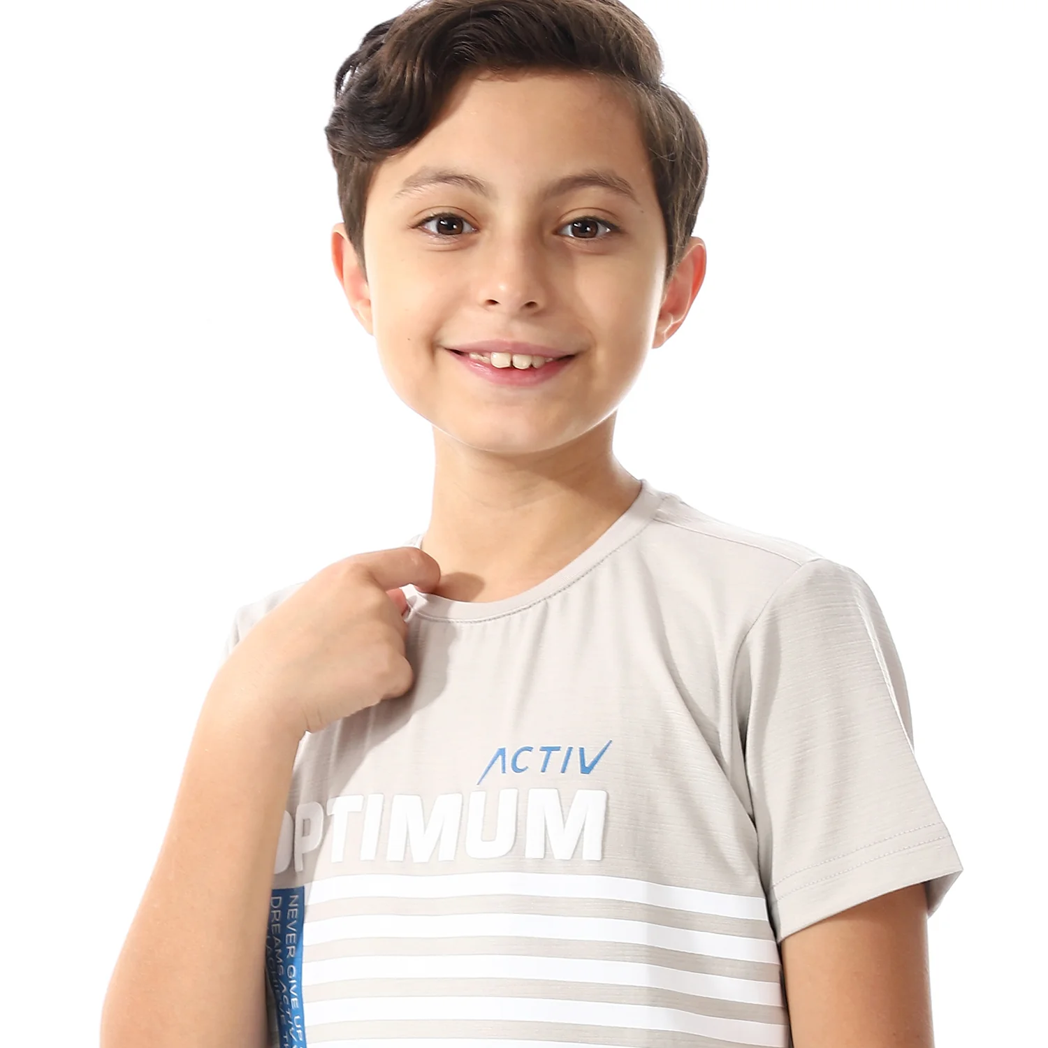 ACTIVEW KIDS BASIC T-SHIRT - BEIGE - Image 3
