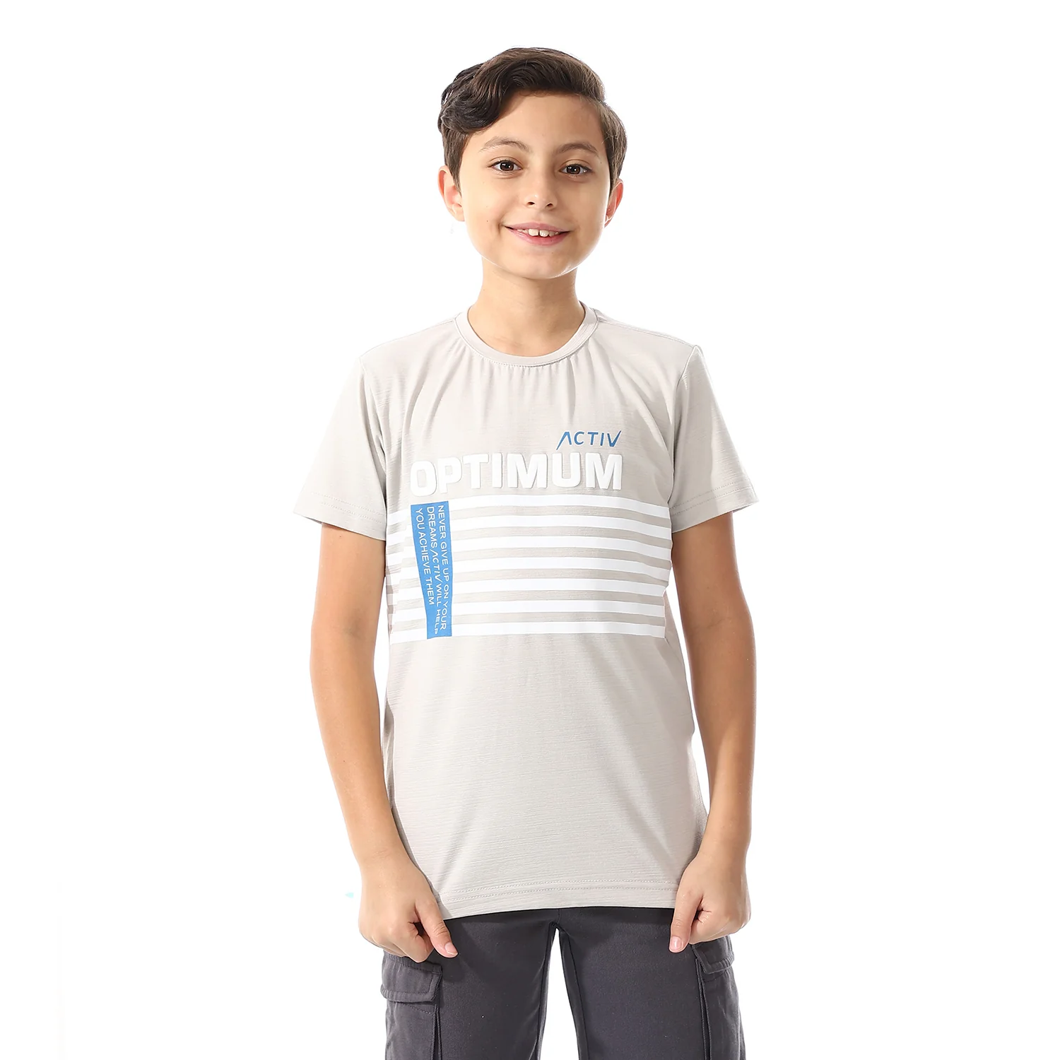 ACTIVEW KIDS BASIC T-SHIRT - BEIGE - Image 4