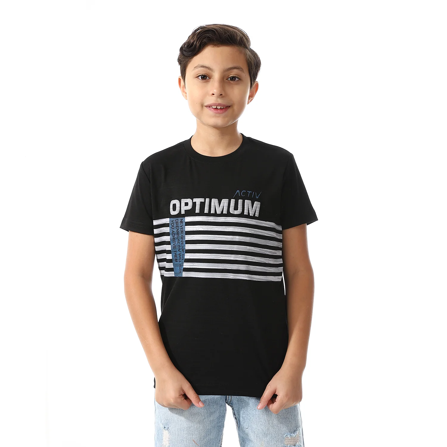 ACTIVEW KIDS BASIC T-SHIRT - BLACK - Image 4