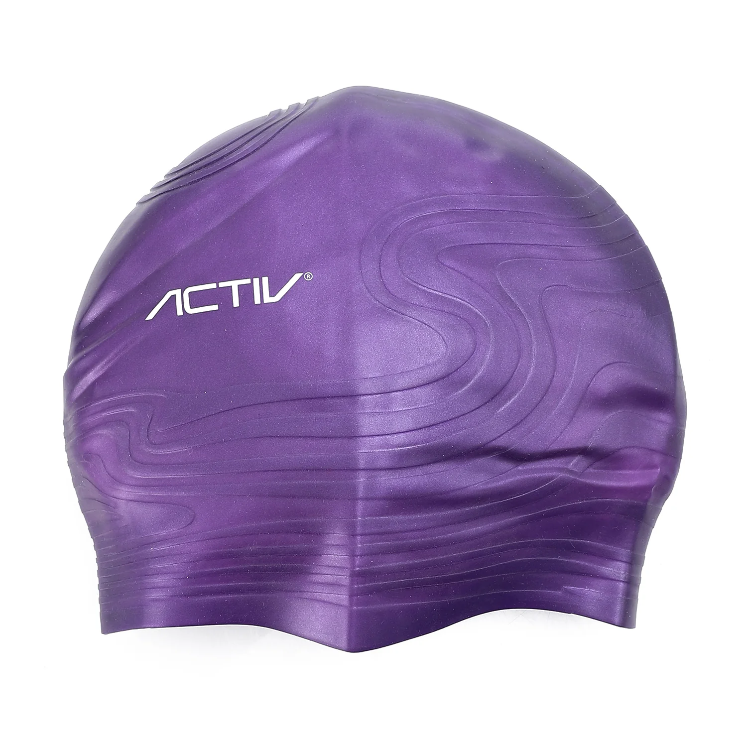ACTIVNEW ADULT NW12 SWIM CAP - PURPLE - Image 3