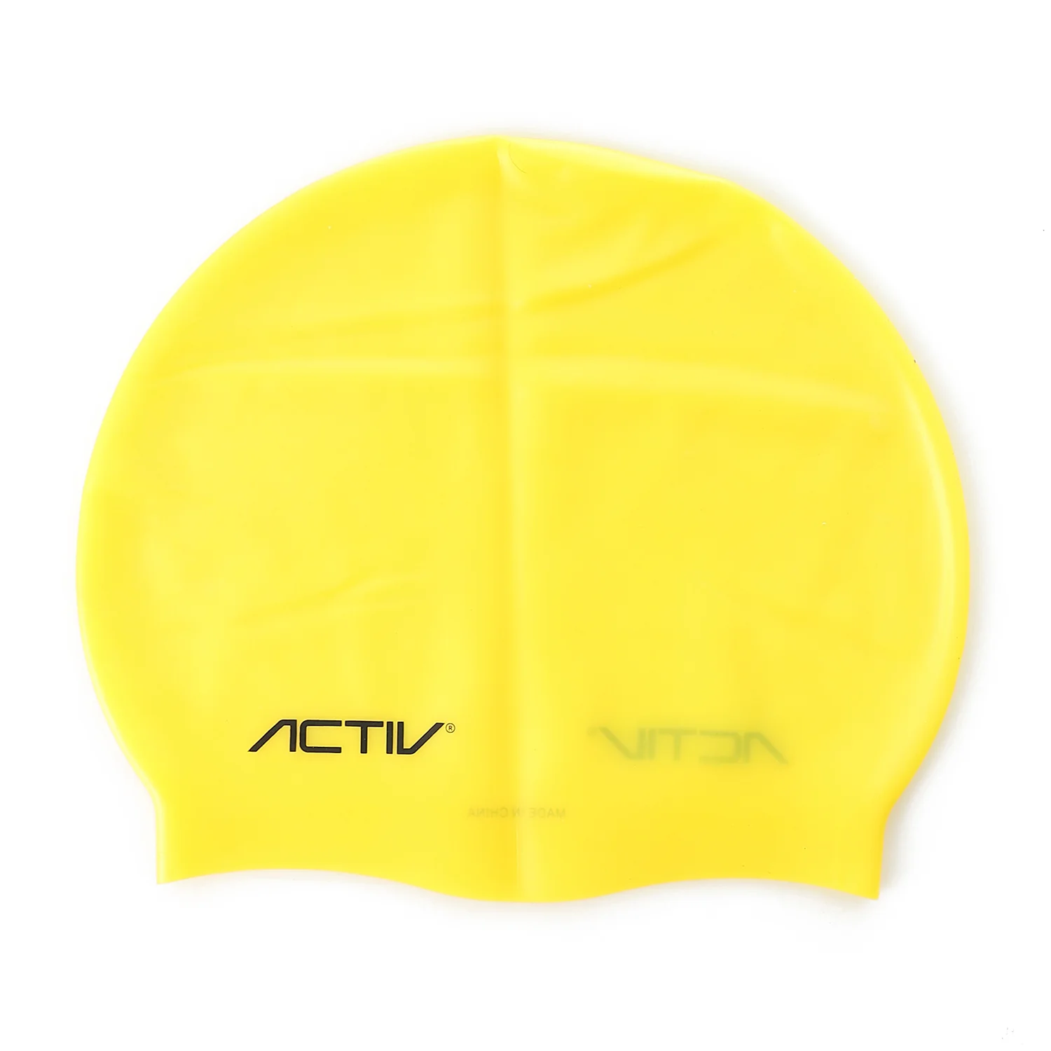 ACTIVNEW ADULT SC CAP SWIM CAP - YELLOW - Image 2